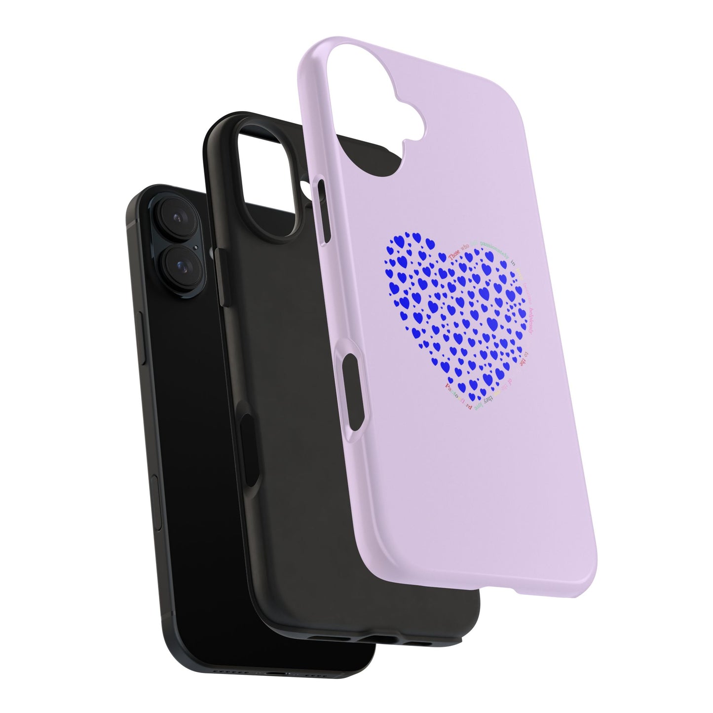 Blue Heart Design Tough iPhone Cases