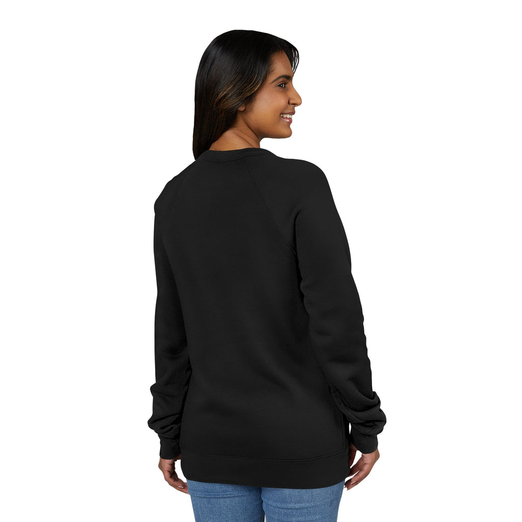 Unisex Old Money Aesthetic Raglan Sweatshirt - Colorful Logo (Premium Sponge Fleece)