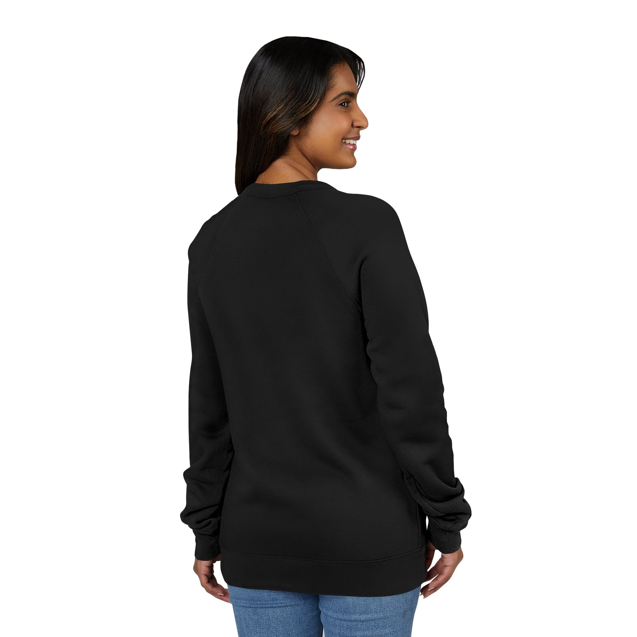 Unisex Old Money Aesthetic Raglan Sweatshirt - Colorful Logo (Premium Sponge Fleece)