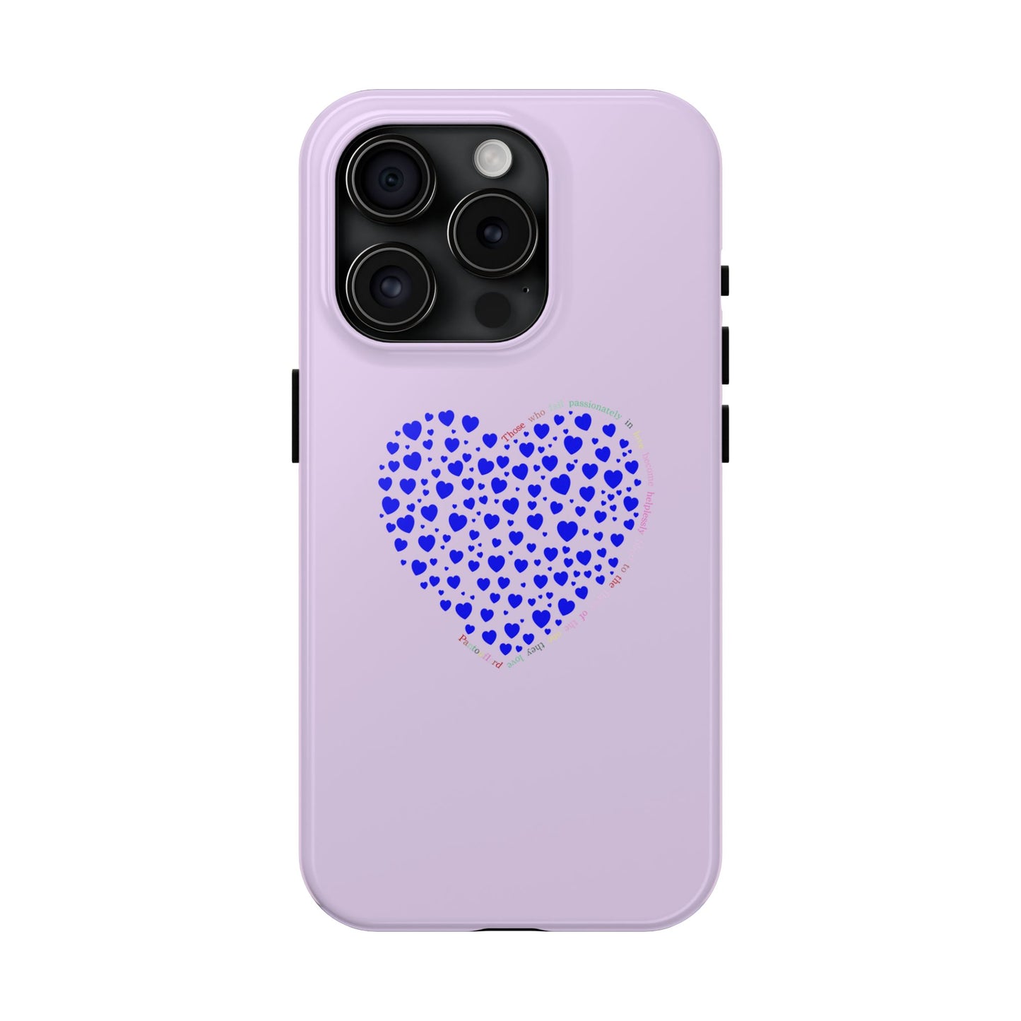 Blue Heart Design Tough iPhone Cases