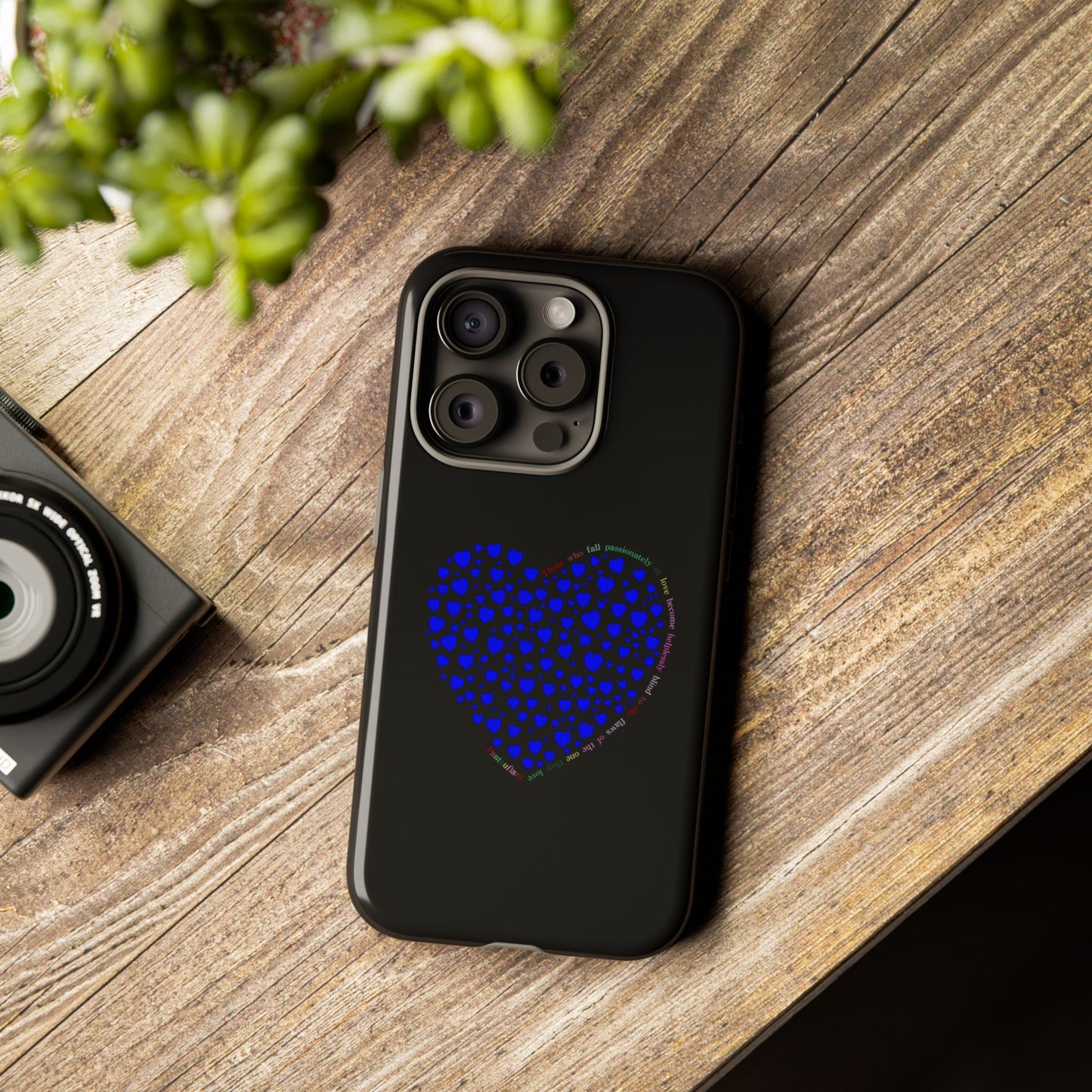 Fundas de corazón azul para teléfonos iPhone, Galaxy, Google Pixel (54 tipos)