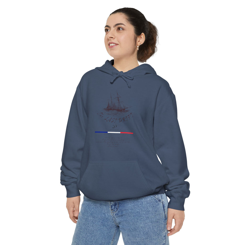 Old Money Nautical Heritage Hoodie - The Last Drift I (9.5oz Garment-Dyed Fleece)