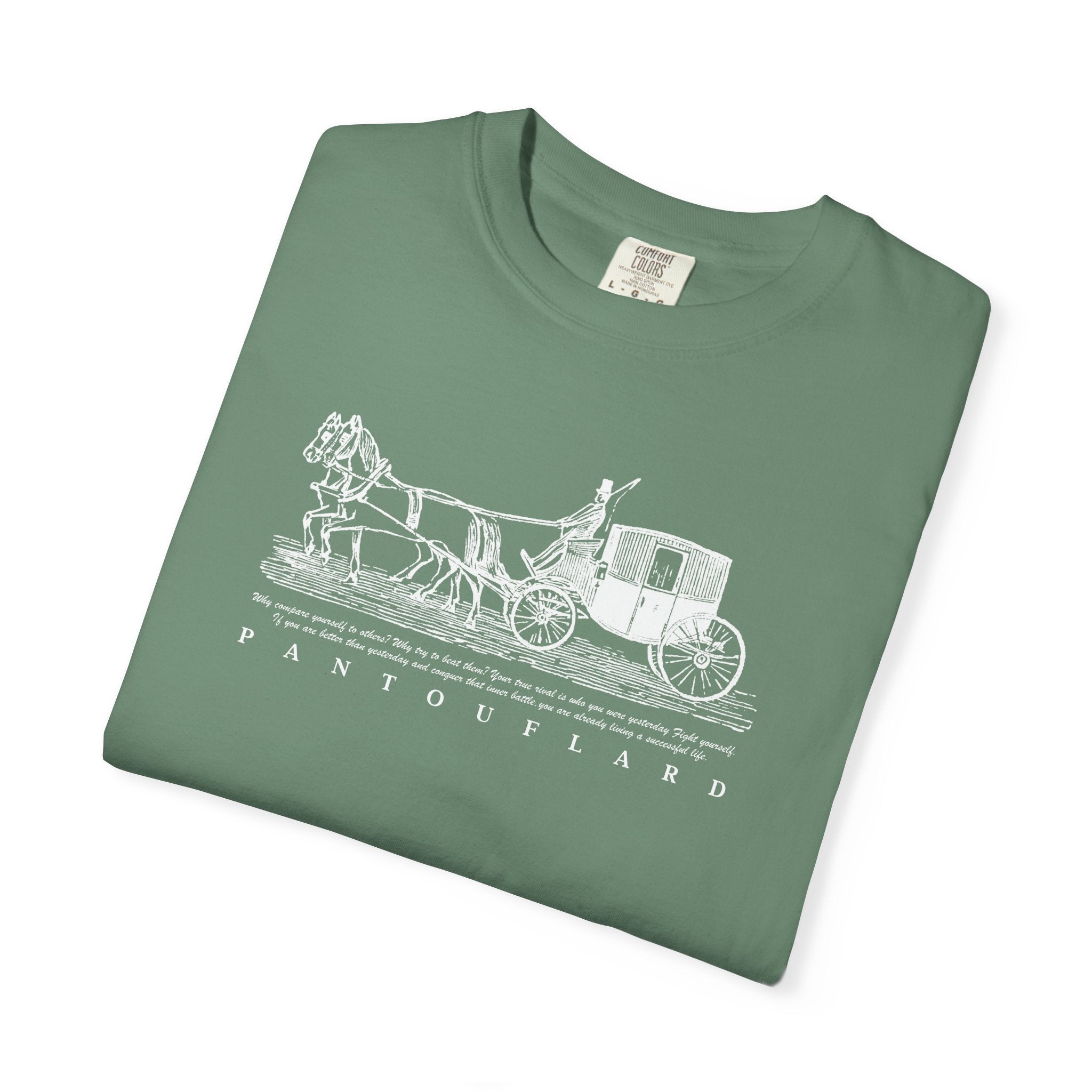 Unisex Burnt Orange Hanes Vintage Carriage Graphic 100% Cotton T-Shirt