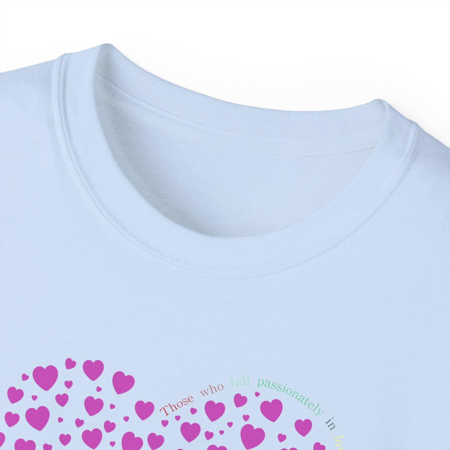 Pink Heart Unisex short sleeved T-shirt