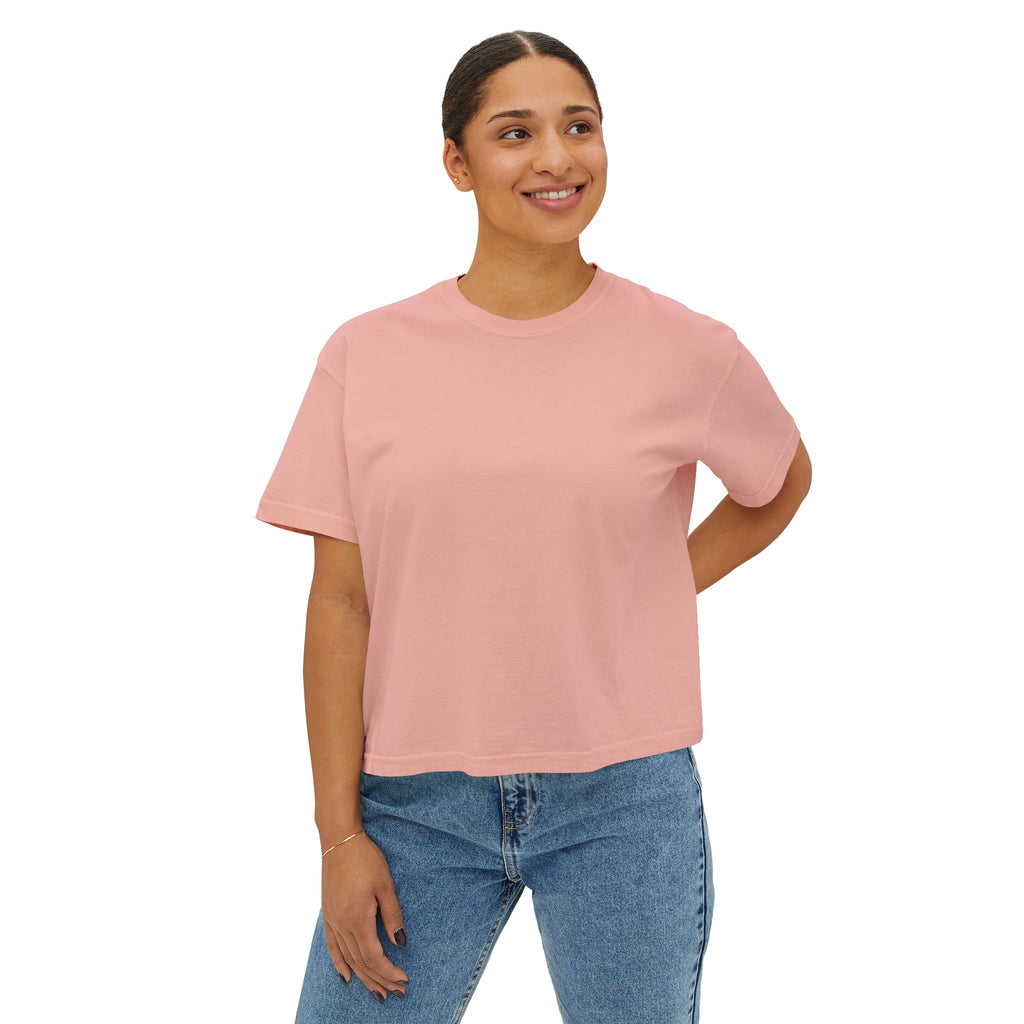 Women's White Pantouflard Carriage Cotton Boxy Tee