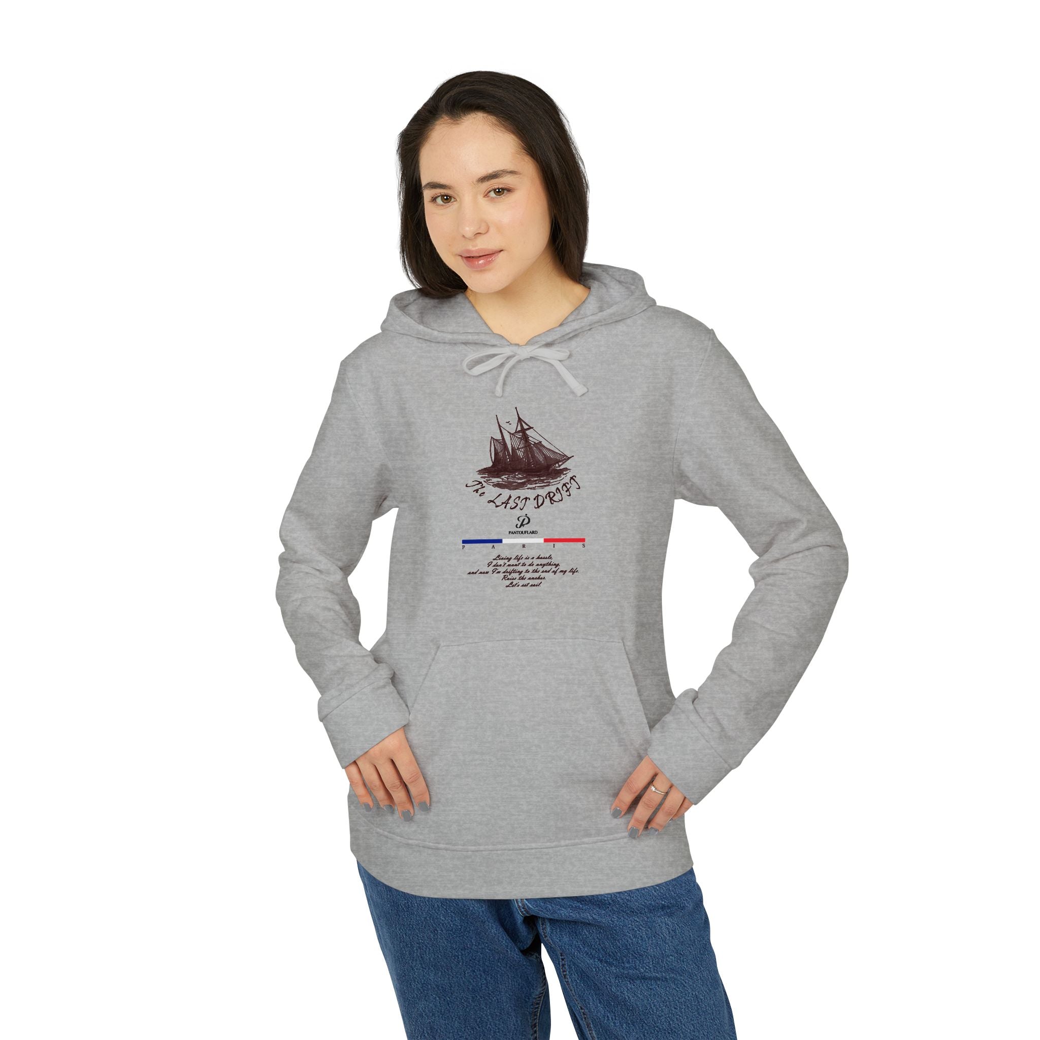 Old Money Yacht Club Hoodie - The Last Drift I (Authentic Adidas Sporty Rich Fleece)