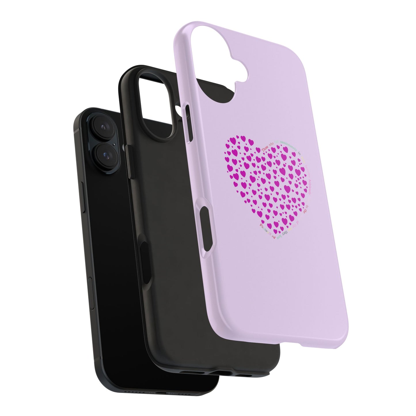 Pink Heart Design Tough iPhone Cases