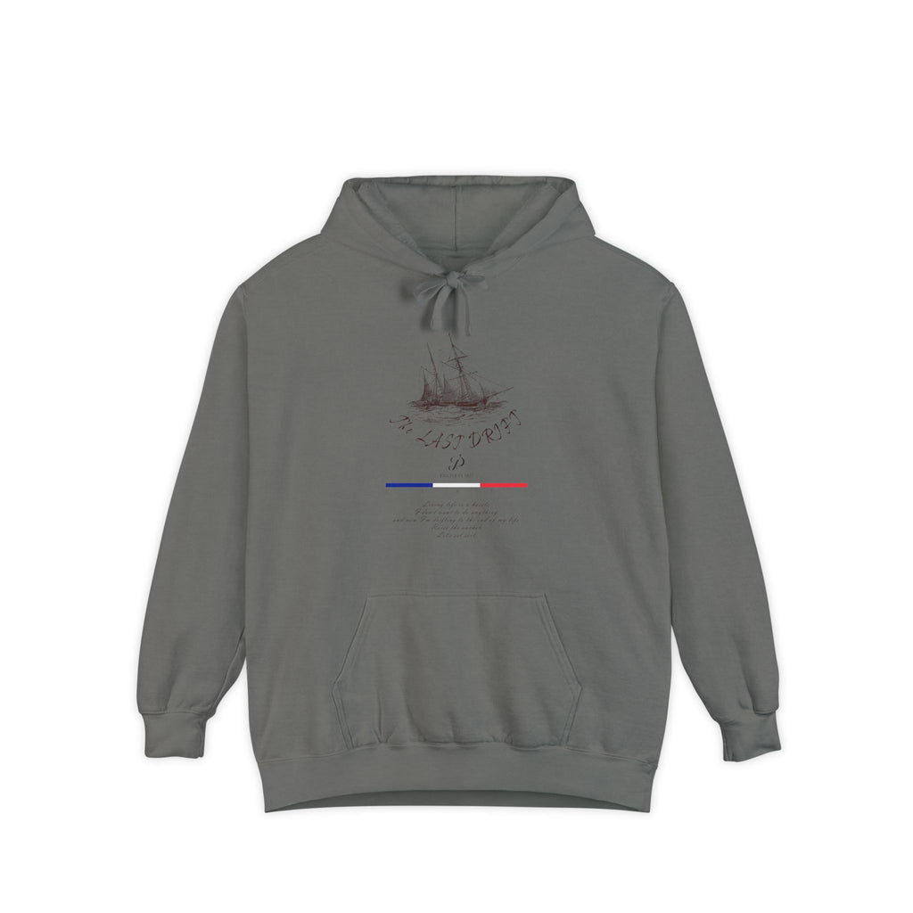 Old Money Nautical Heritage Hoodie - The Last Drift I (9.5oz Garment-Dyed Fleece)