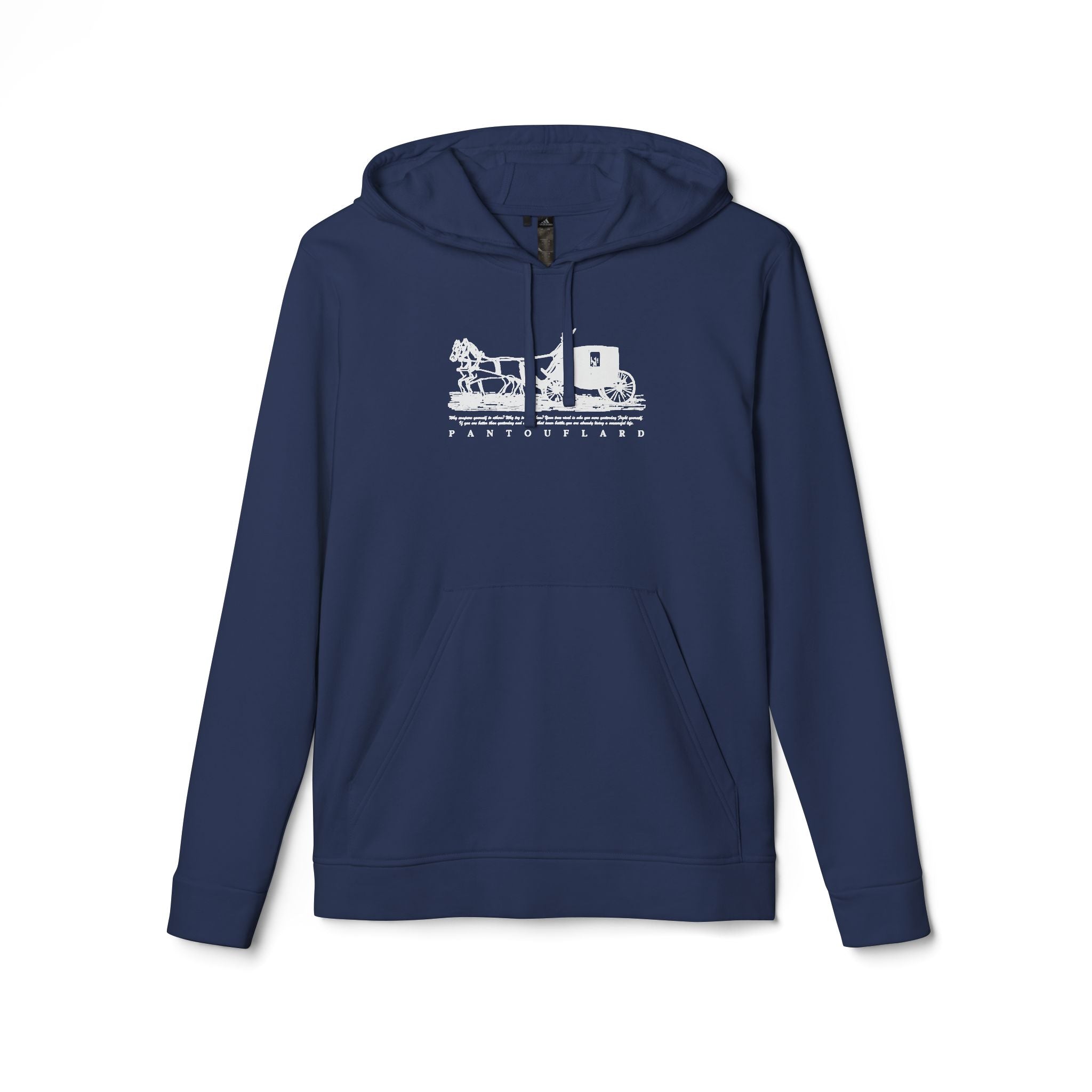 Old Money Tennis Club Hoodie - The Timeless Carriage II (Authentic Adidas Performance Fleece)