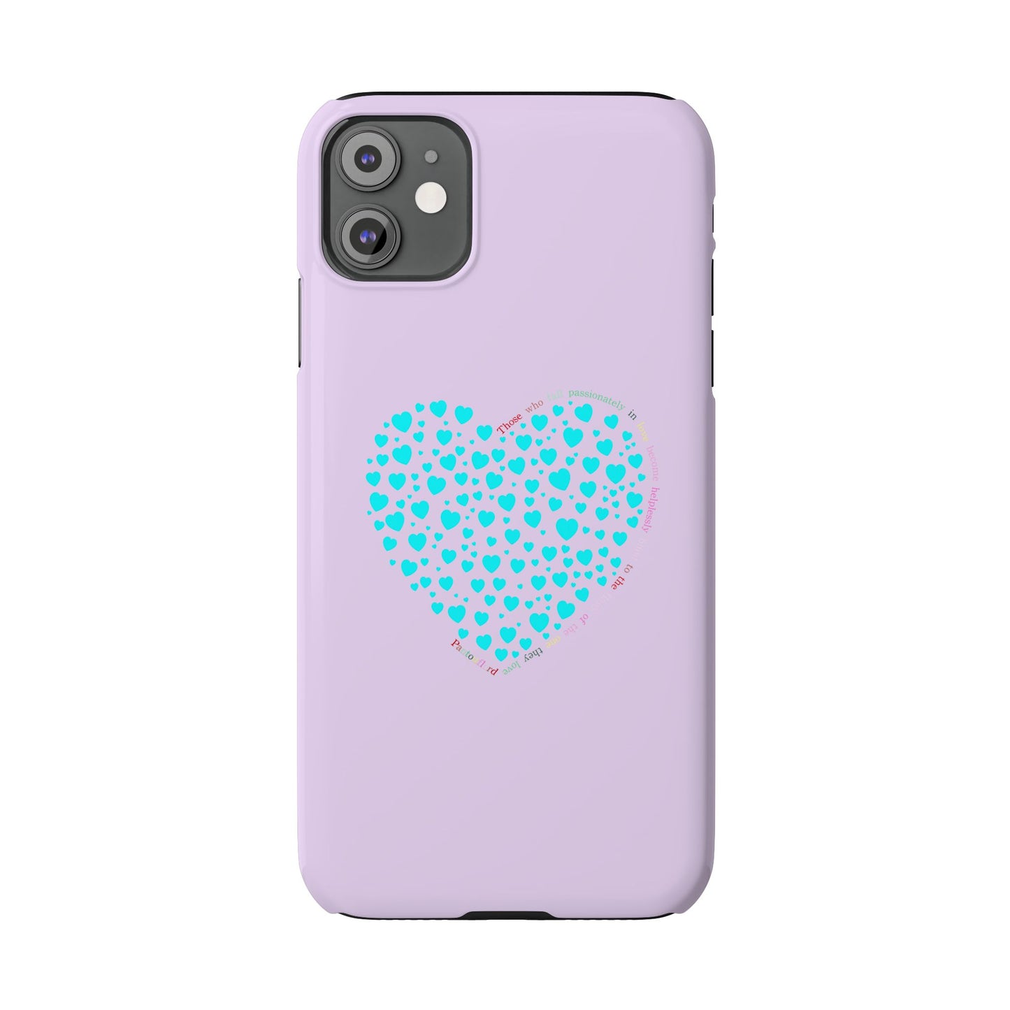 Funda delgada Mint Heart para iPhone