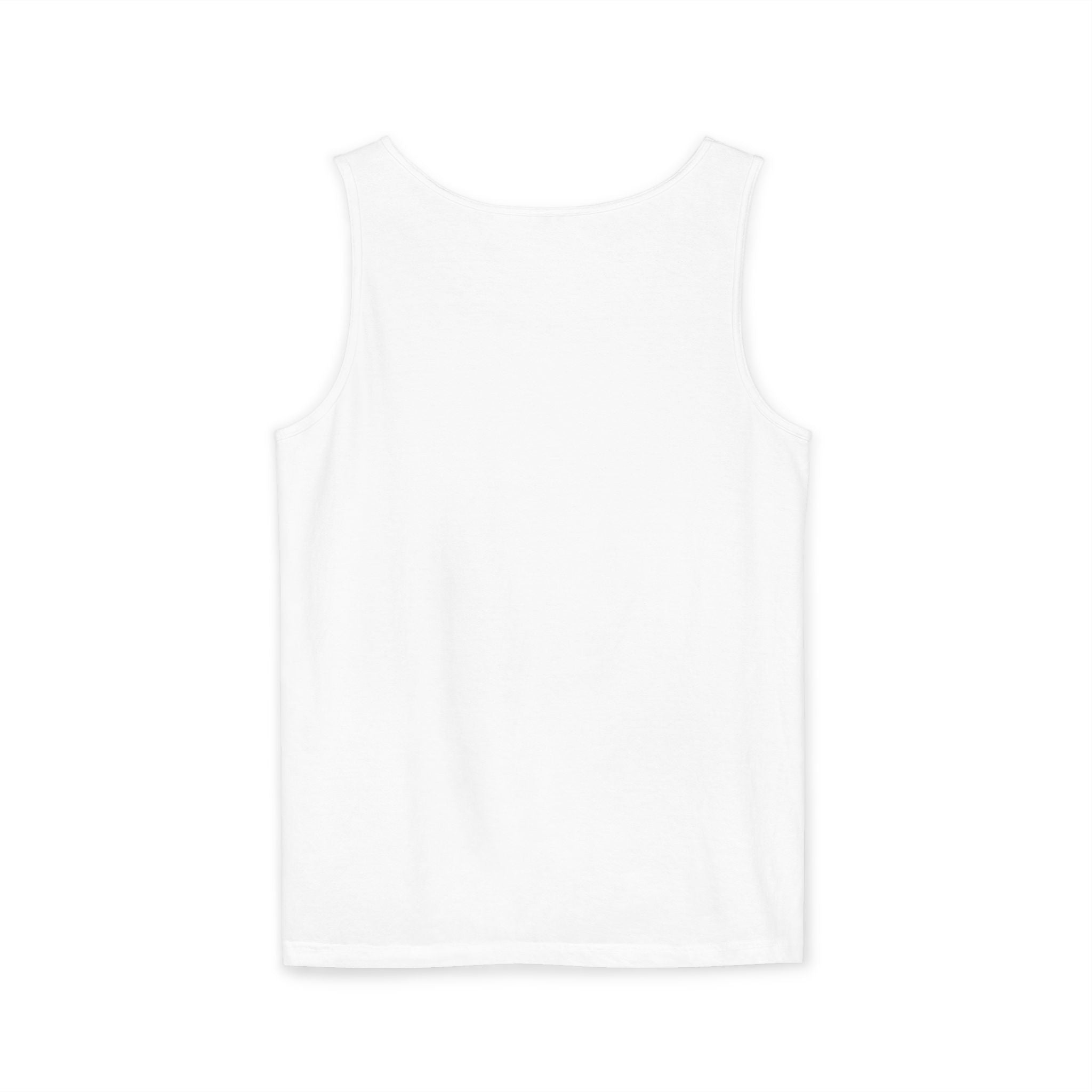 Unisex White Last Drift Cotton Garment-Dyed Tank Top
