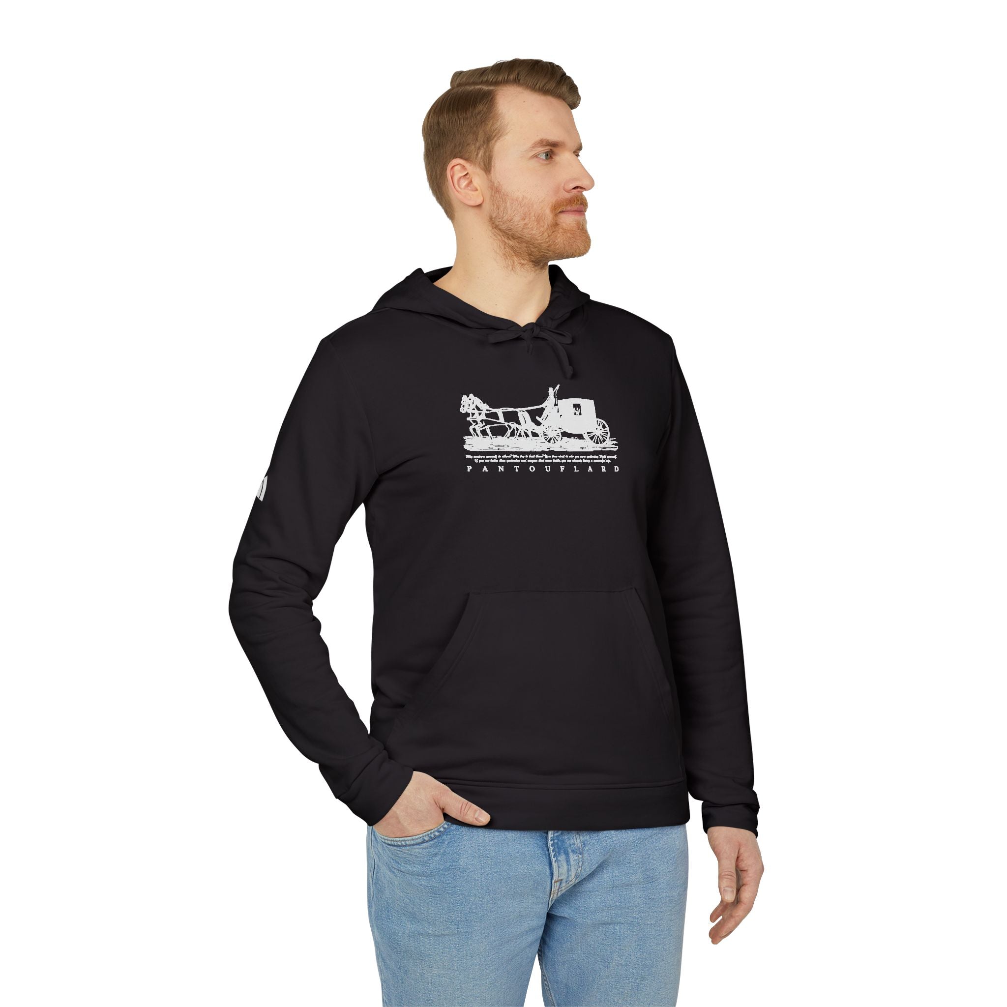 Old Money Tennis Club Hoodie - The Timeless Carriage II (Authentic Adidas Performance Fleece)