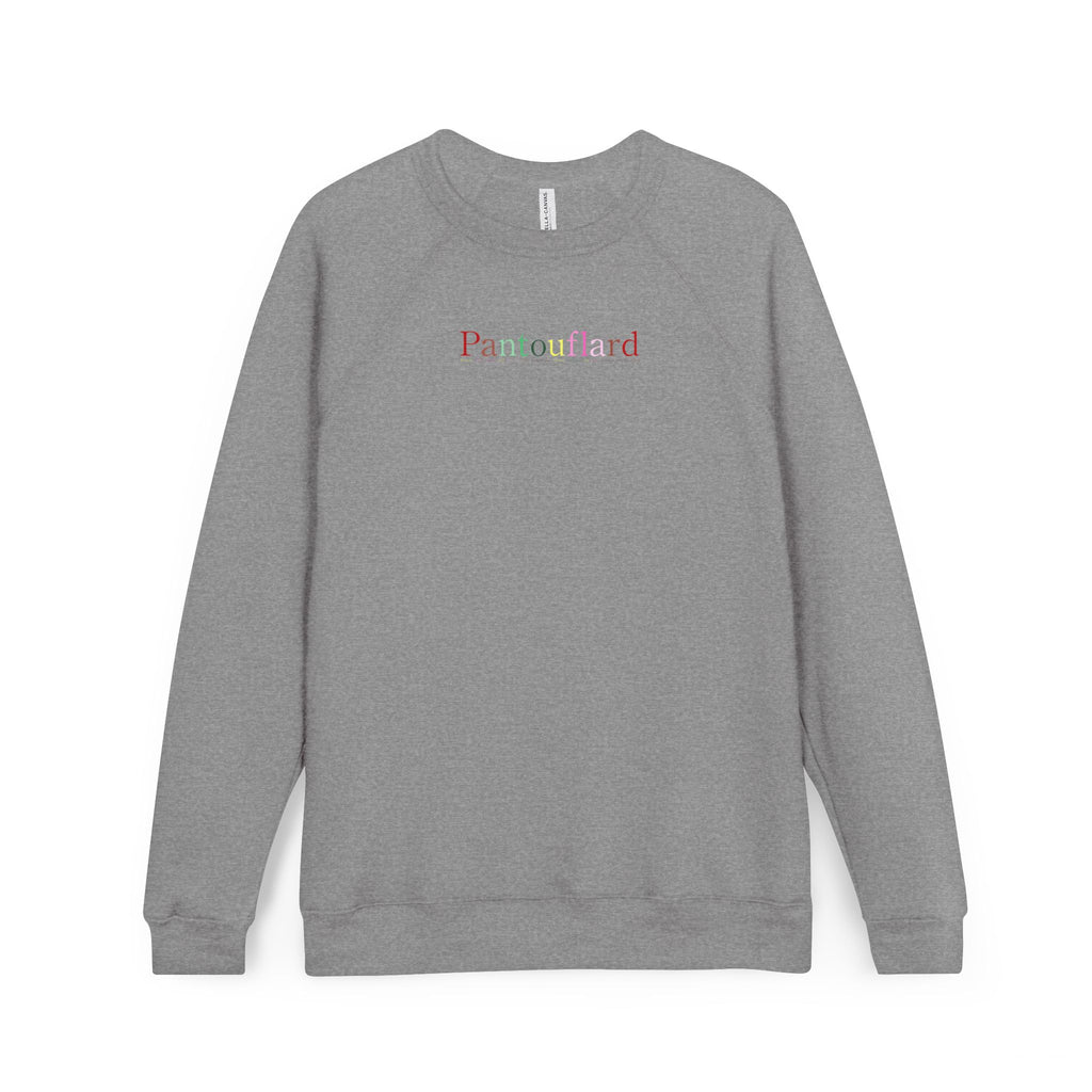 Unisex Old Money Aesthetic Raglan Sweatshirt - Colorful Logo (Premium Sponge Fleece)