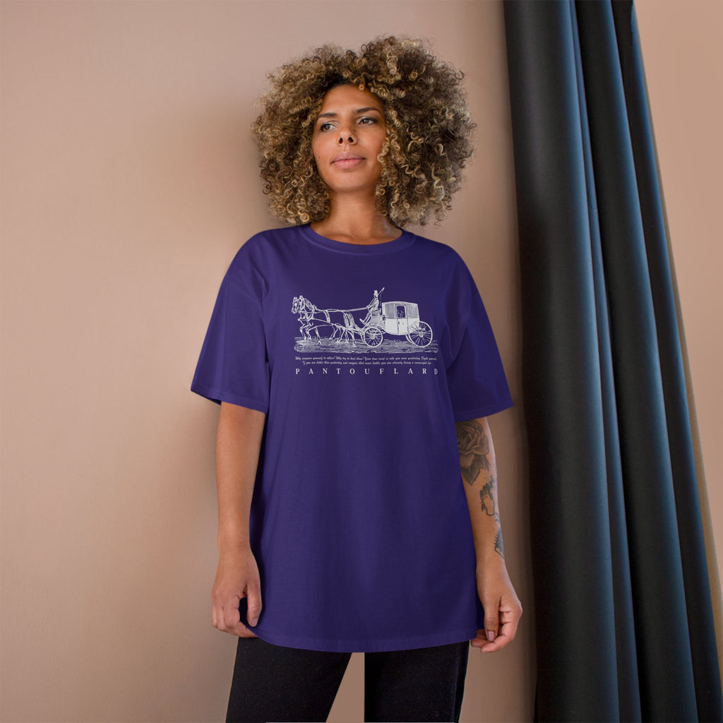 Unisex Charcoal Champion Vintage Carriage 100% Cotton T-Shirt