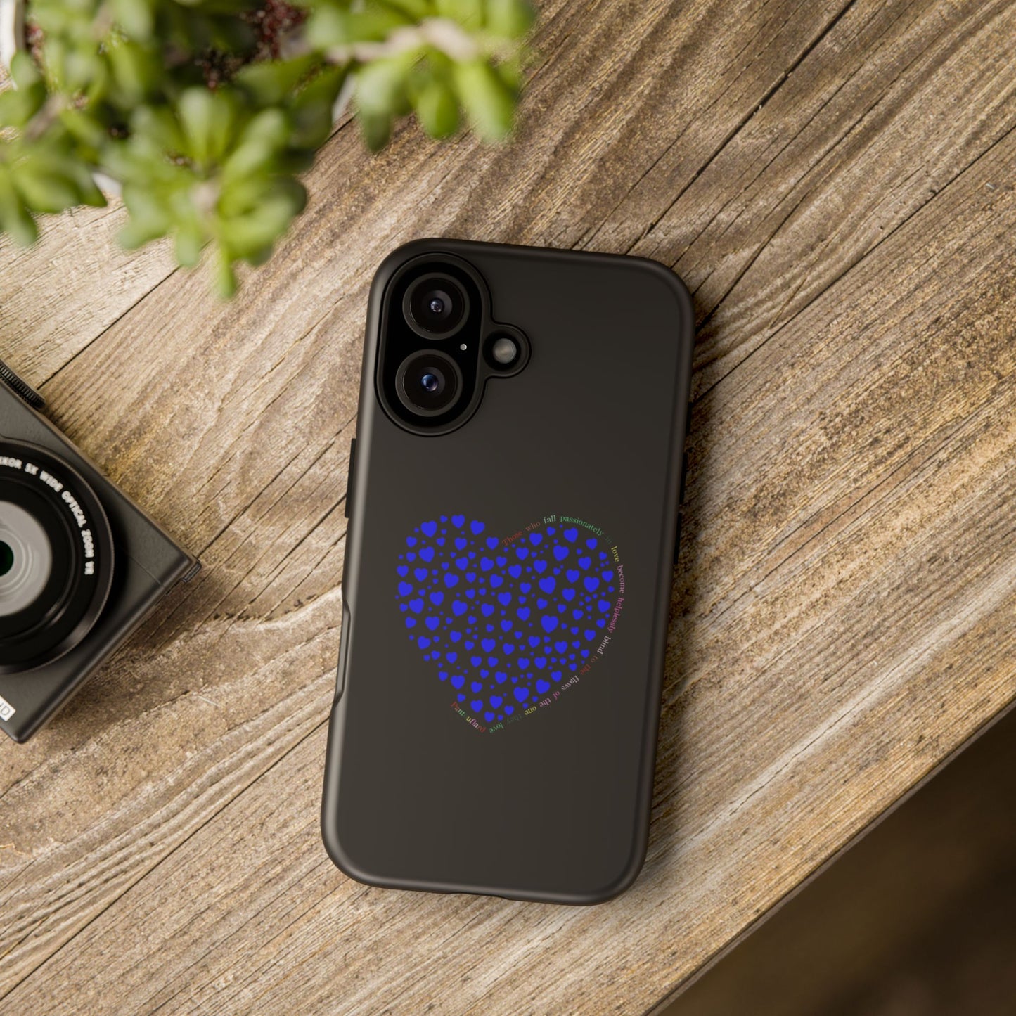 Fundas de corazón azul para teléfonos iPhone, Galaxy, Google Pixel (54 tipos)