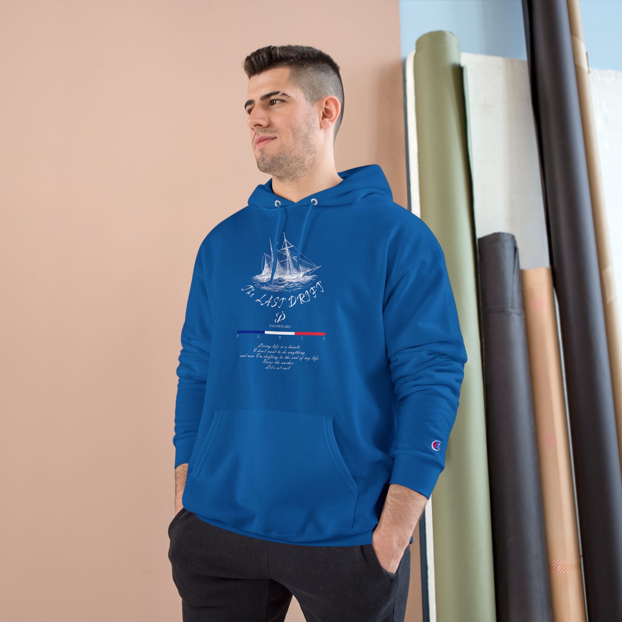 Old Money Nautical Heritage Hoodie - The Last Drift II (Champion Authentic Eco-Fleece)
