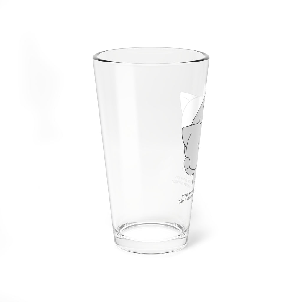 Clear Pantouflard 'Biting Cat' Comic Solid Glass Mixer