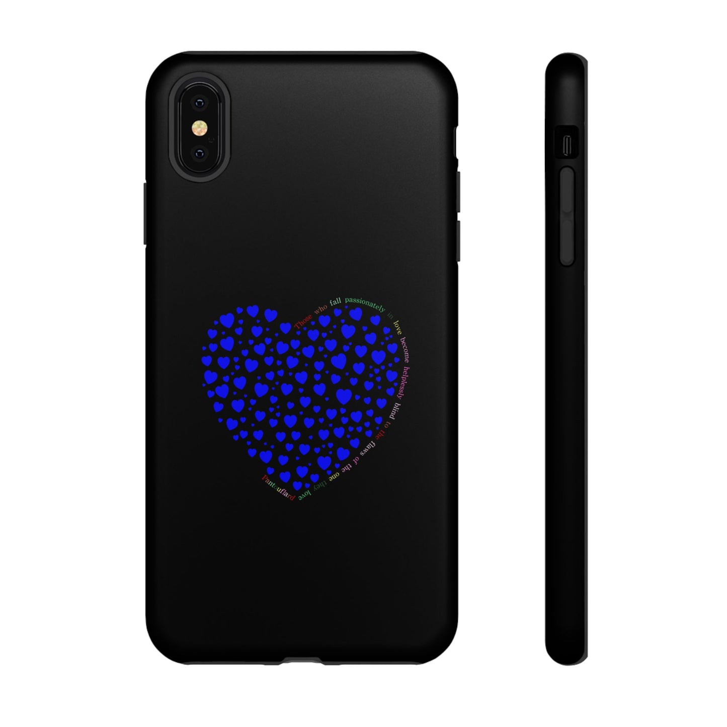 Fundas de corazón azul para teléfonos iPhone, Galaxy, Google Pixel (54 tipos)