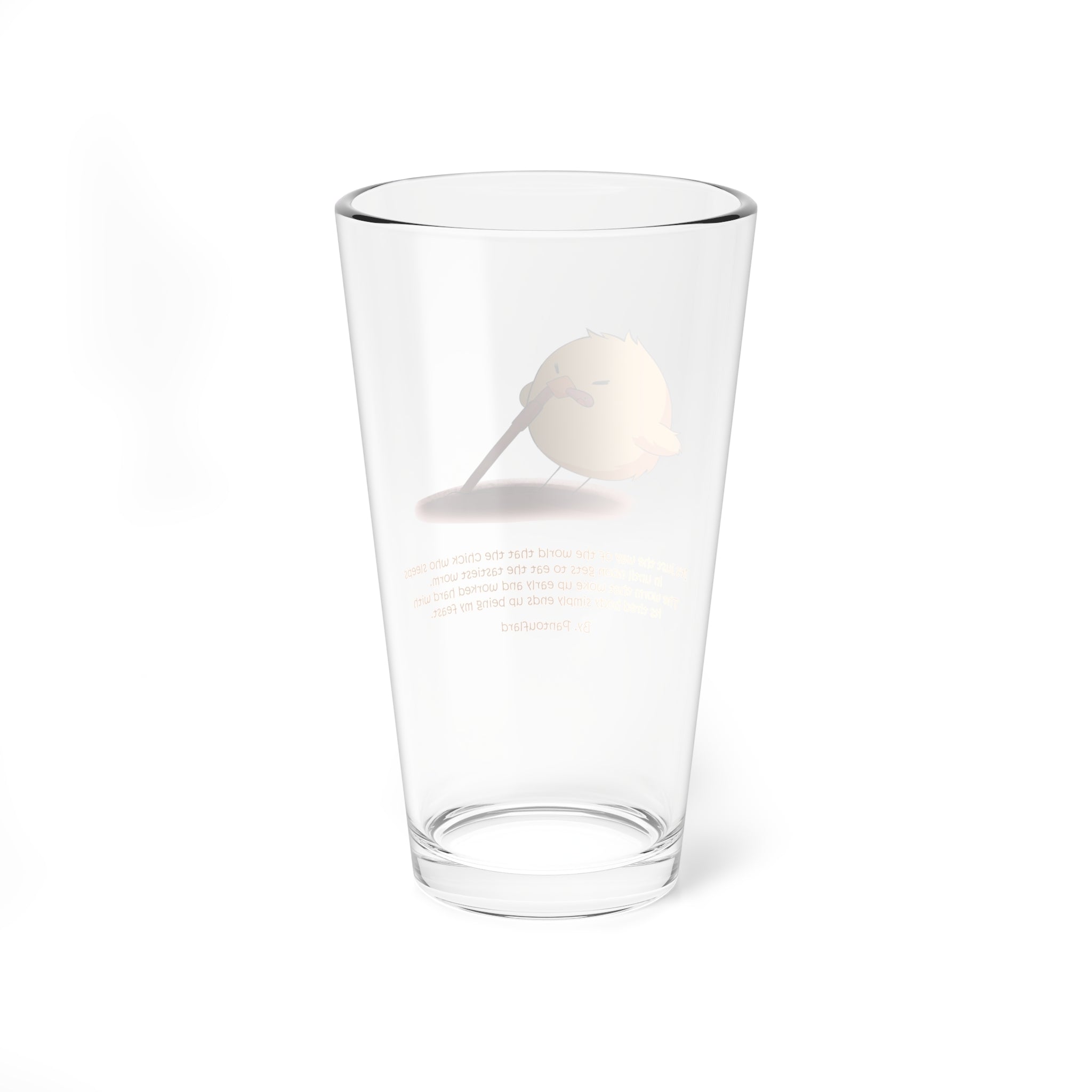 Clear Pantouflard 'Late Chick' Sarcastic Solid Glass Mixer