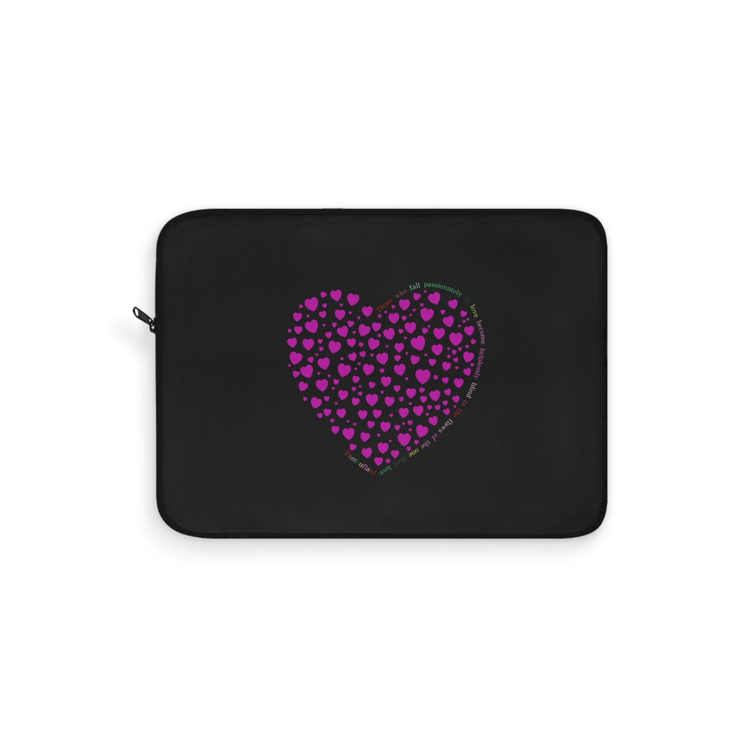 Pink Heart Design Laptop Protector