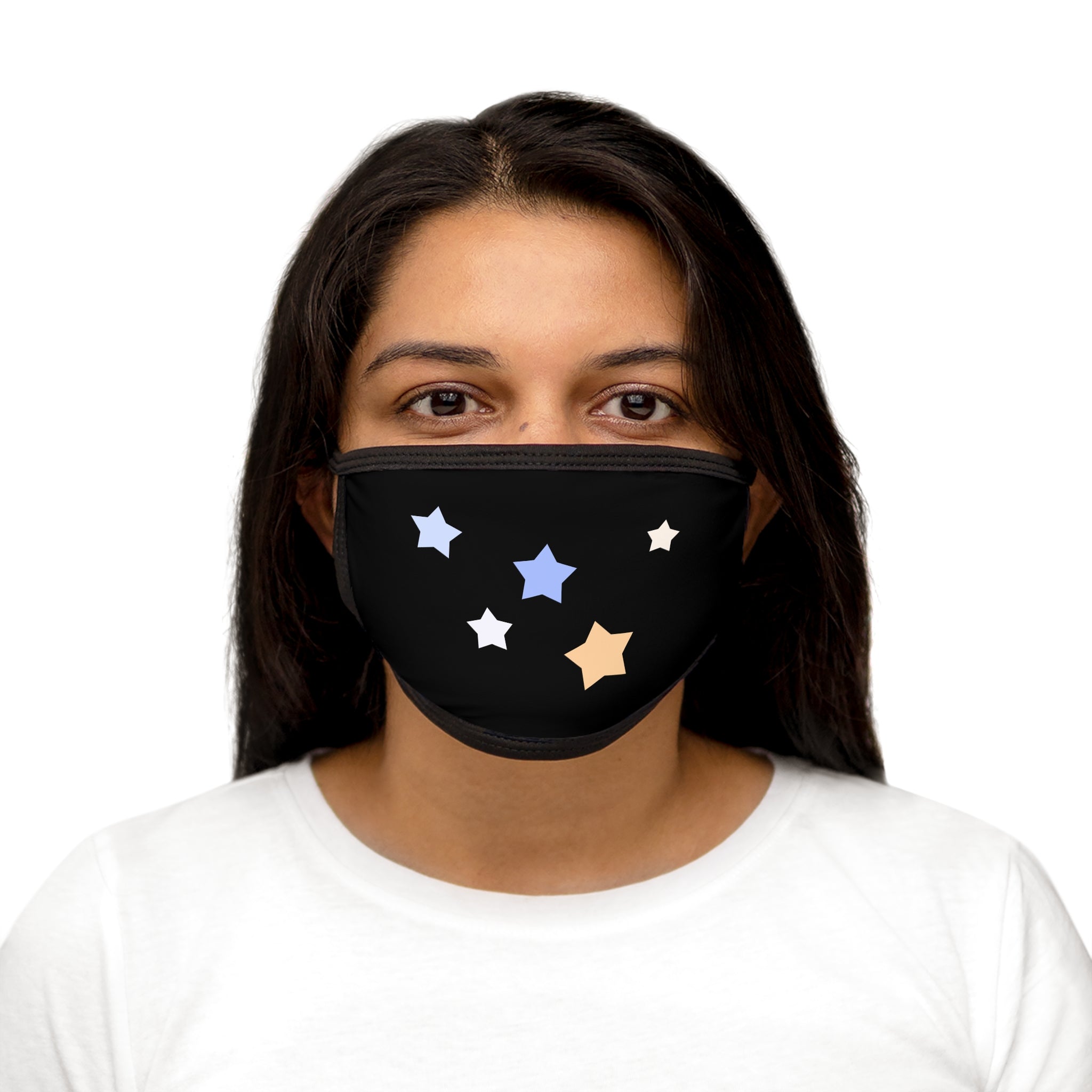 Cassiopeia Star Print Mixed-Fabric Face Mask