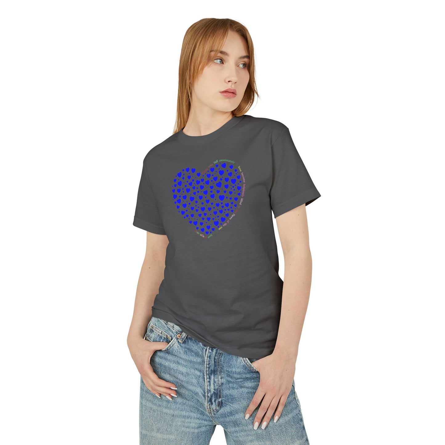 Blue Heart Unisex Heavyweight Cotton Shirt