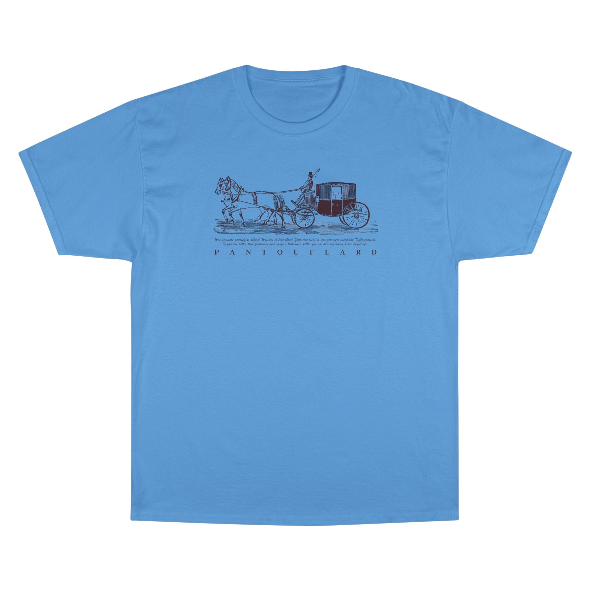 Unisex Burnt Orange Champion Vintage Carriage 100% Cotton T-Shirt