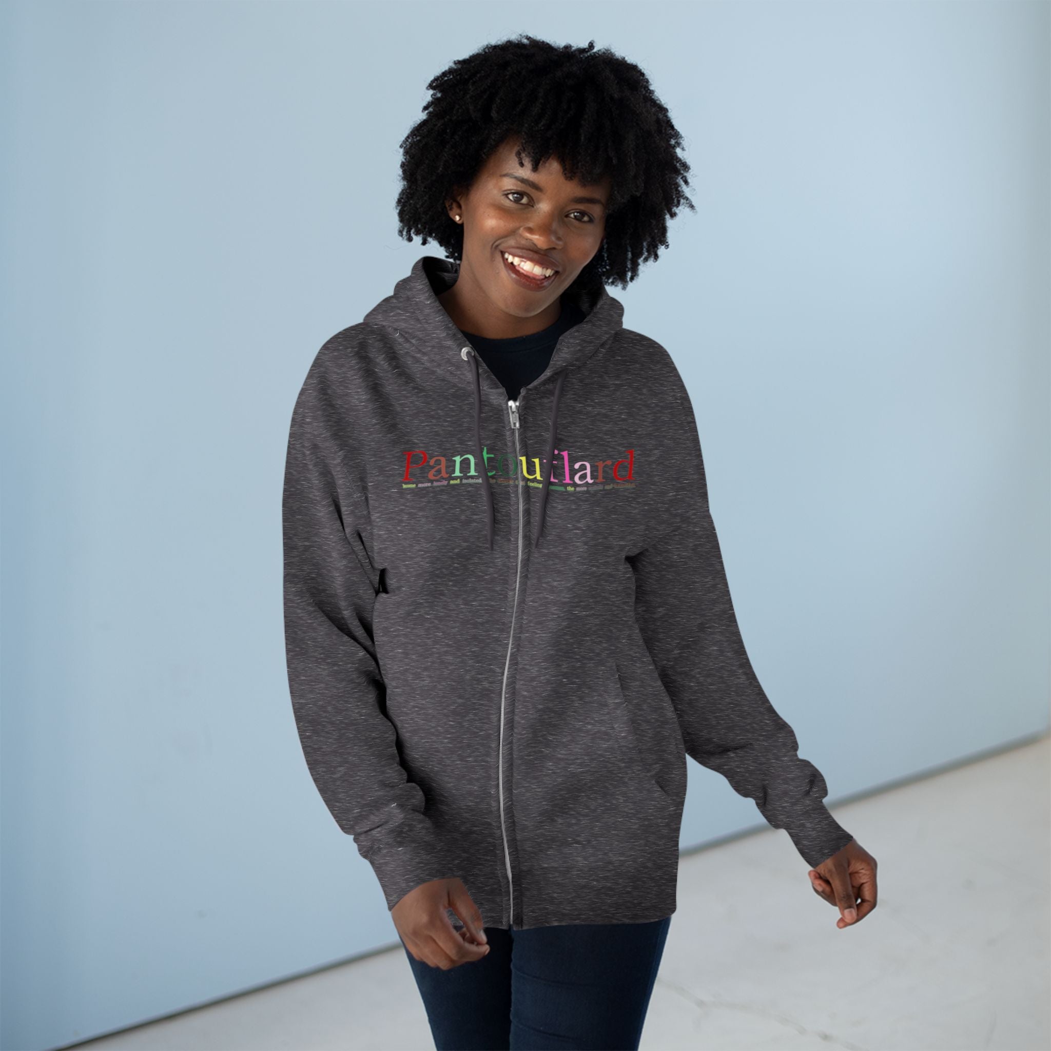 Text Zip Hoodie | Lane Seven Fleece with YKK Zipper