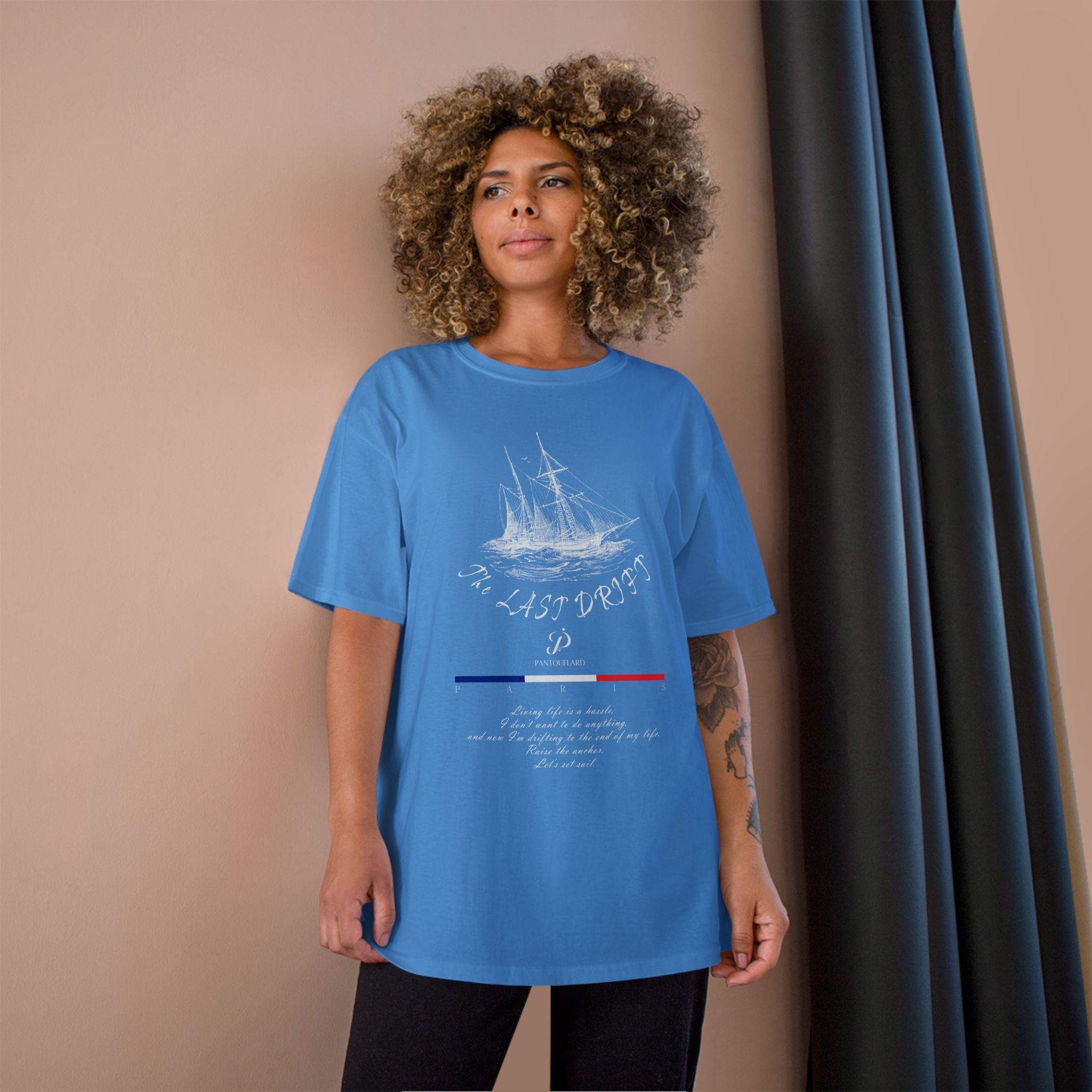 Champion Unisex Black Last Drift Cotton T-Shirt