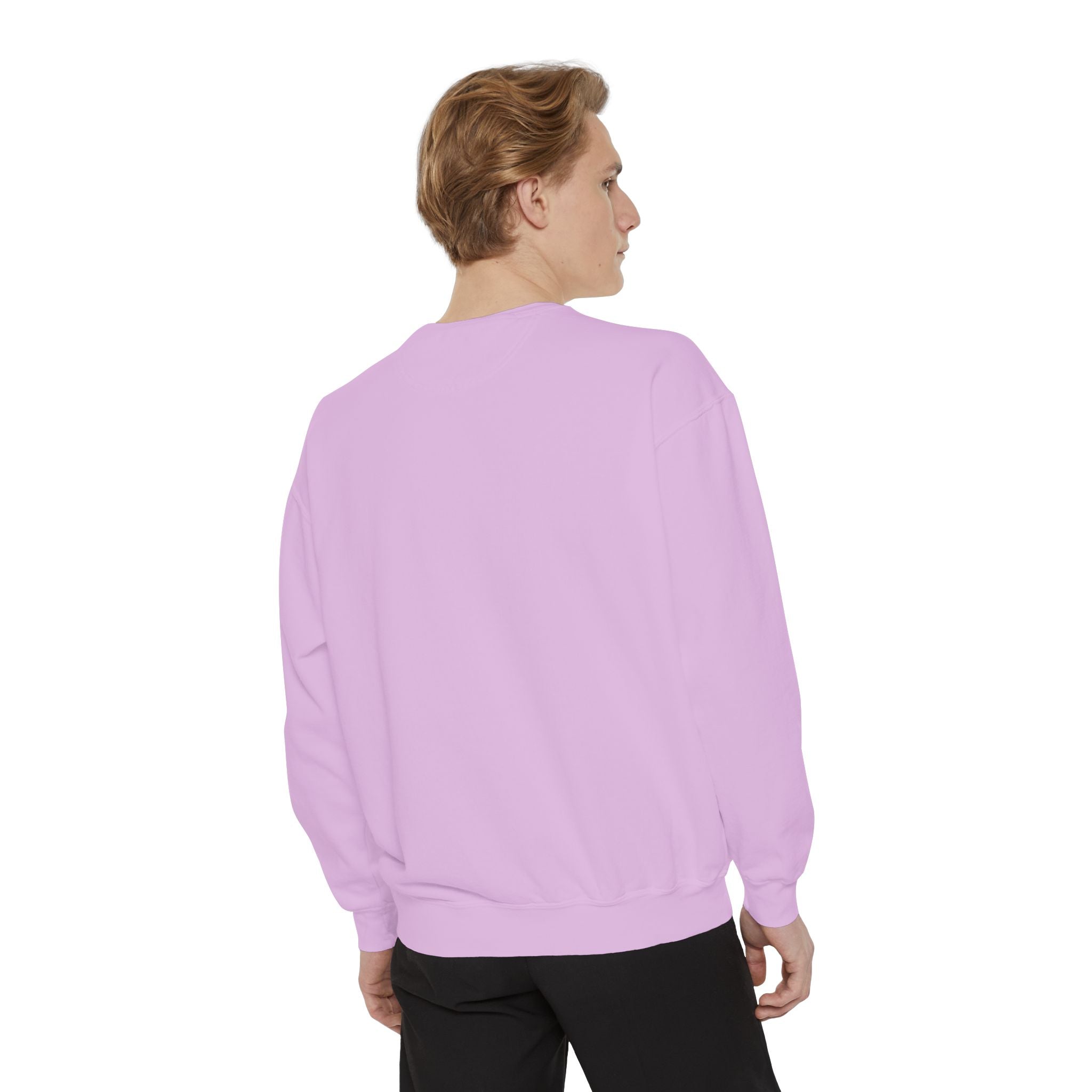 Unisex Navy Vintage Carriage Graphic Cotton Blend Sweatshirt