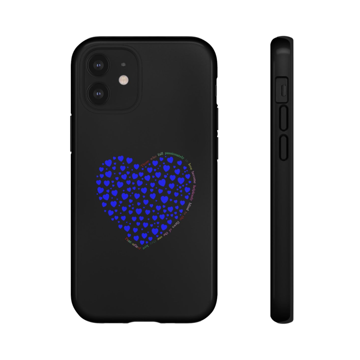 Fundas de corazón azul para teléfonos iPhone, Galaxy, Google Pixel (54 tipos)