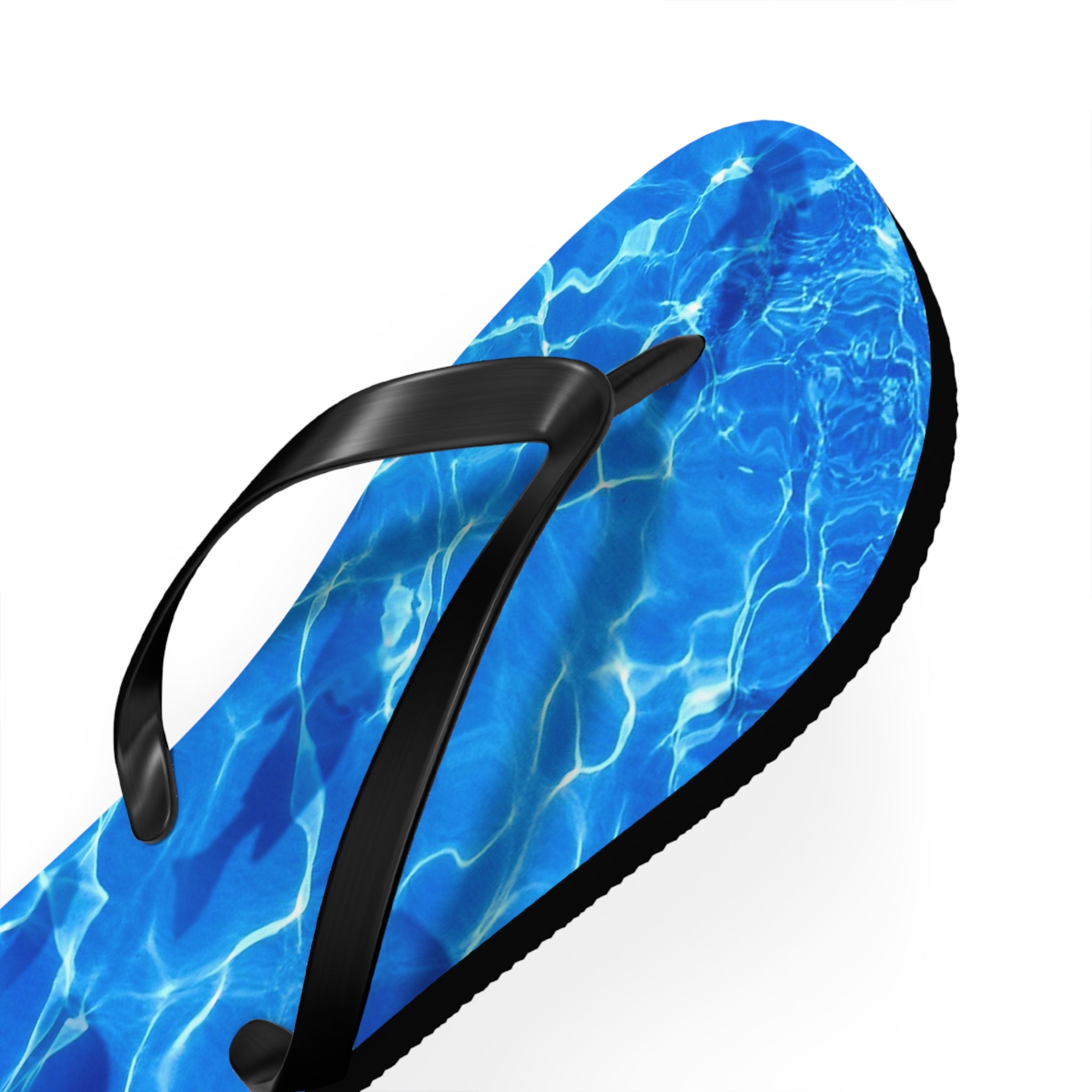 Chanclas tropicales elegantes Blue Waves, calzado de playa, sandalias de verano, esenciales para vacaciones, fiestas en la piscina, diversión bajo el sol