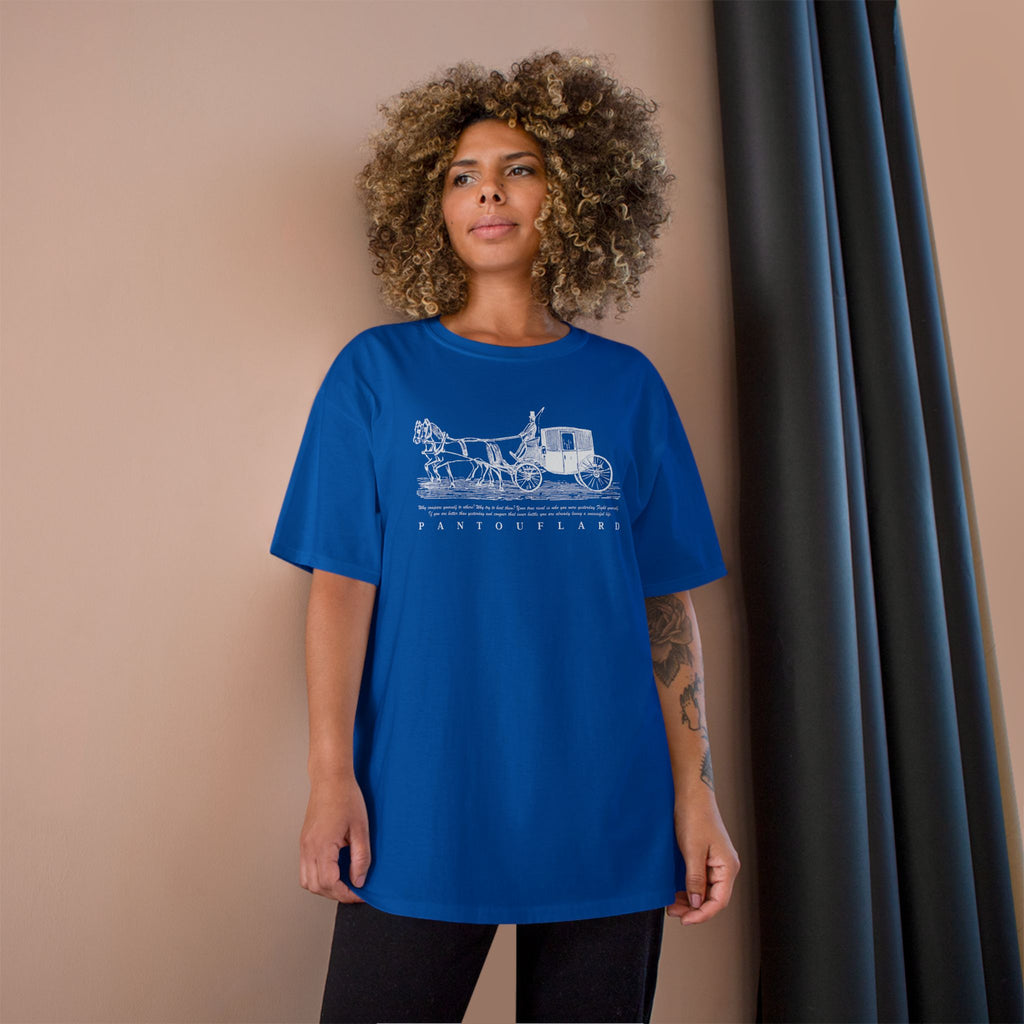 Unisex Charcoal Champion Vintage Carriage 100% Cotton T-Shirt