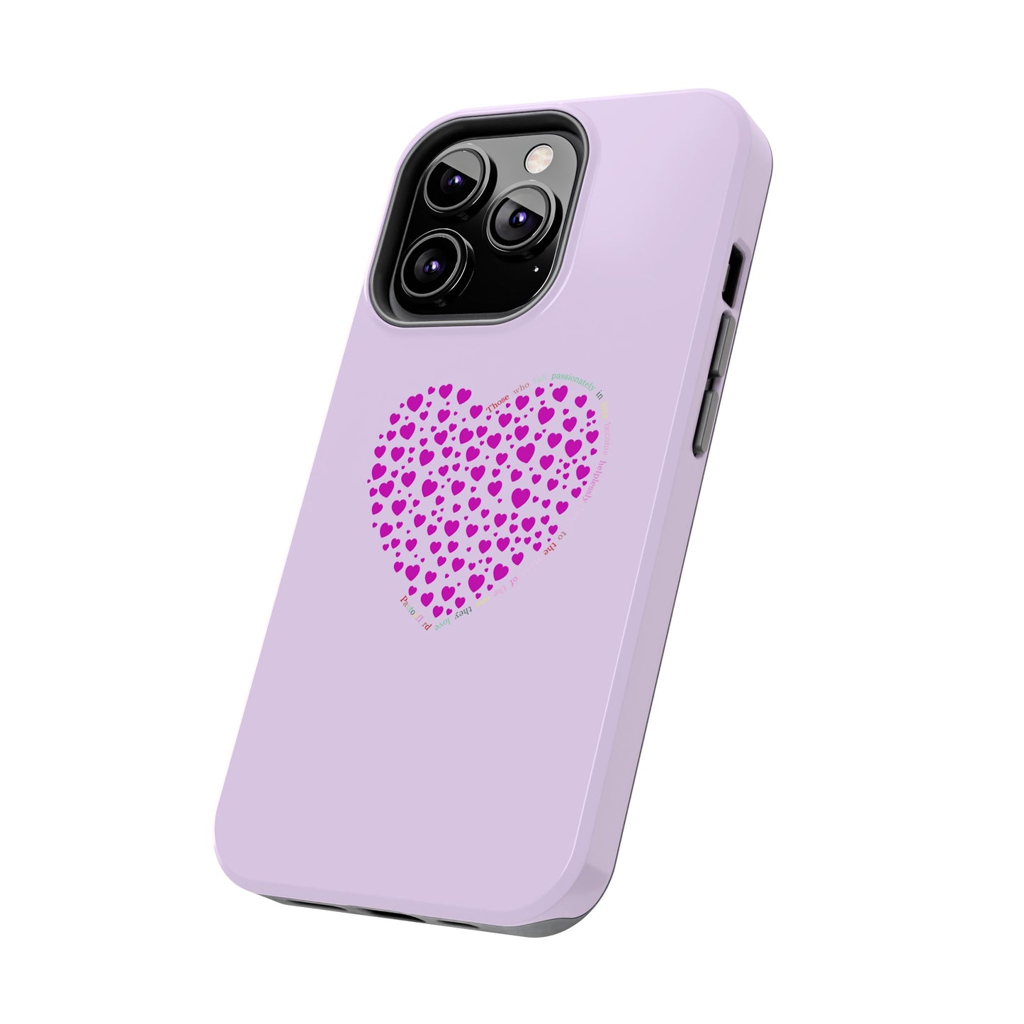 Pink Heart Design Tough iPhone Cases