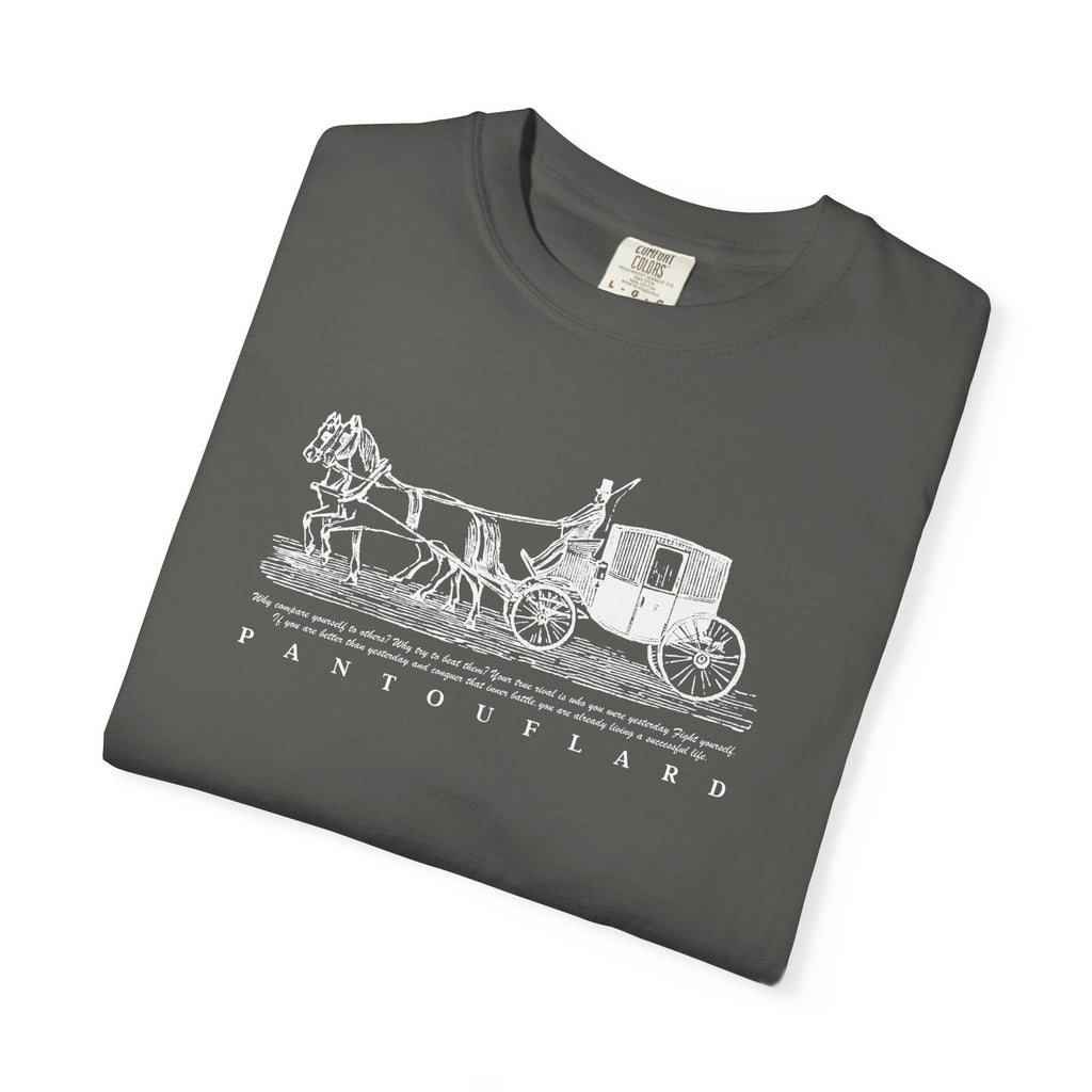 Unisex Burnt Orange Hanes Vintage Carriage Graphic 100% Cotton T-Shirt