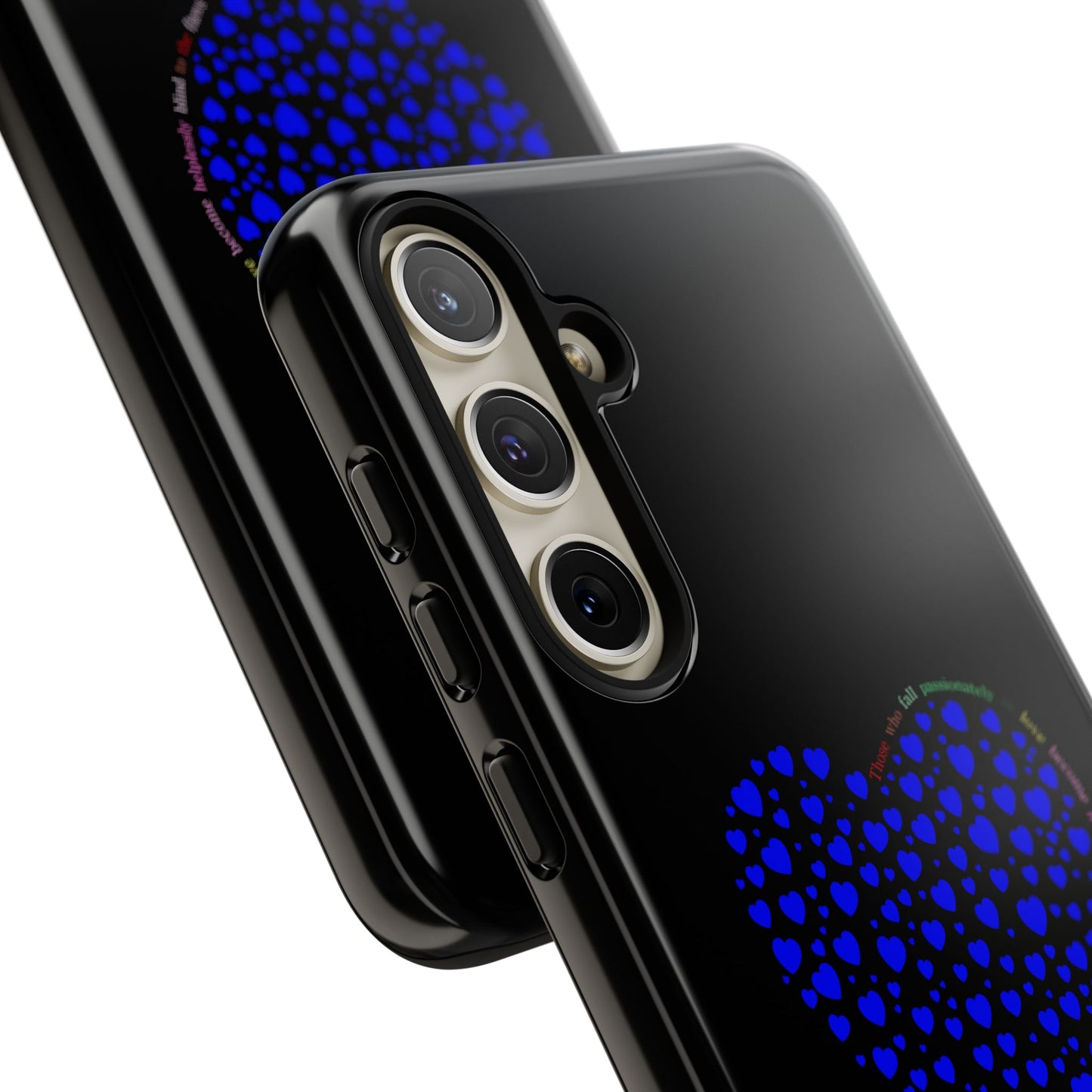 Fundas de corazón azul para teléfonos iPhone, Galaxy, Google Pixel (54 tipos)