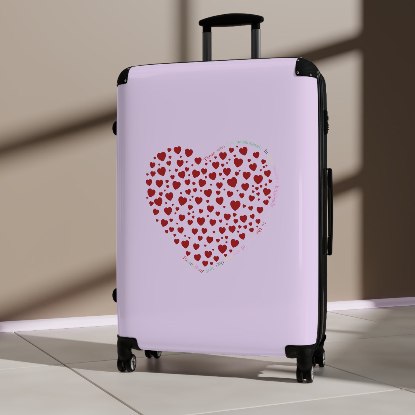 Travel carrier, Travel Suitcases Red Heart Design