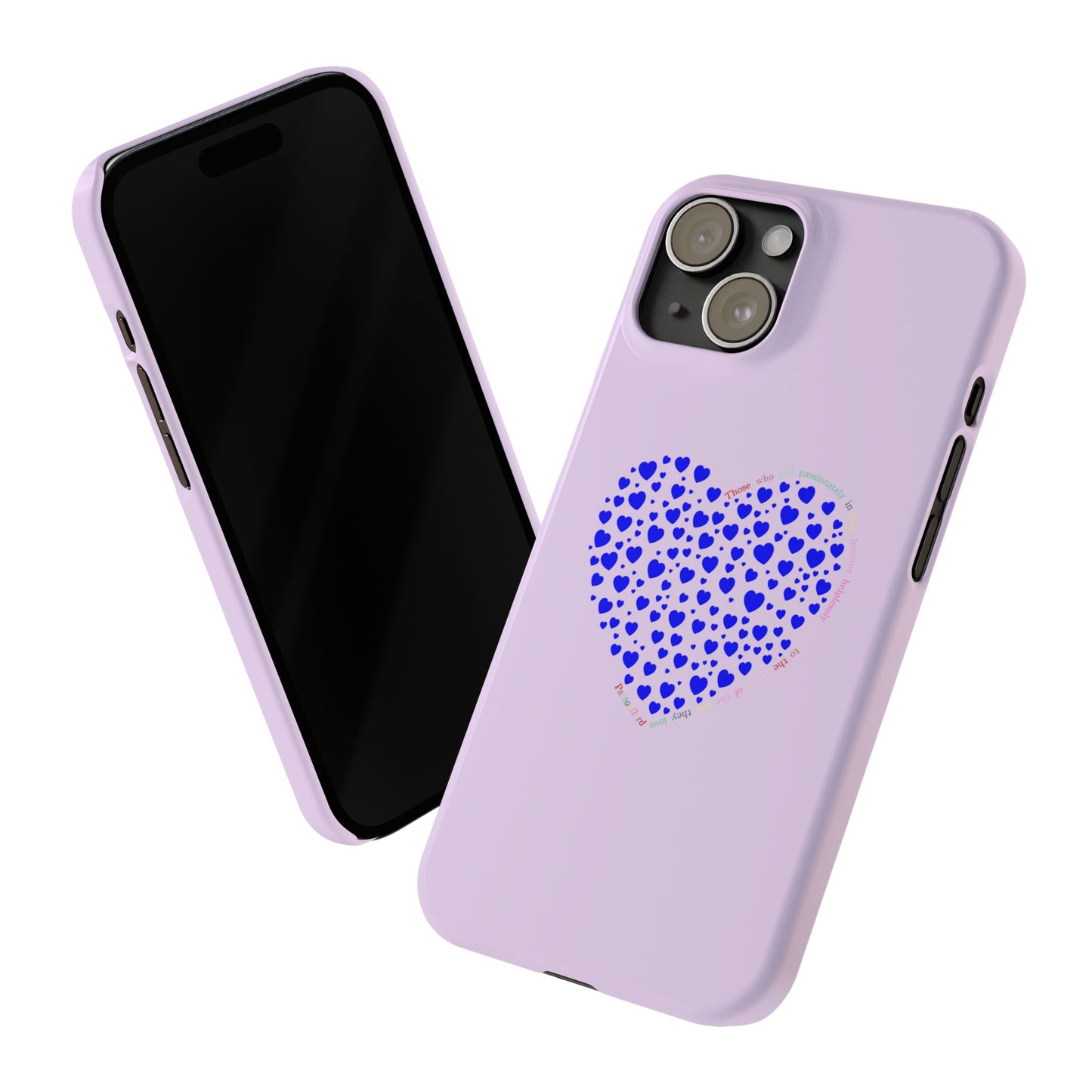 Funda delgada para iPhone Blue Heart