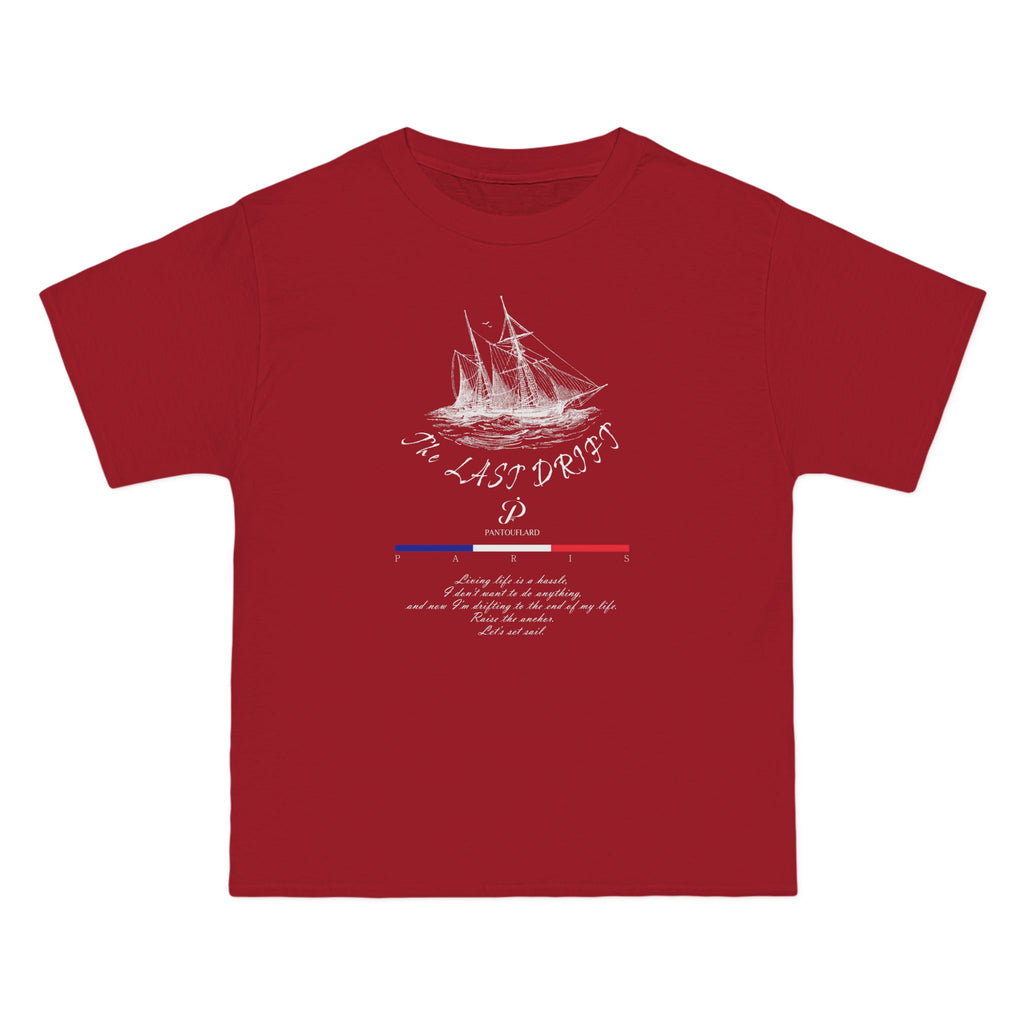 Unisex Black Hanes Vintage Ship Graphic 100% Cotton T-Shirt