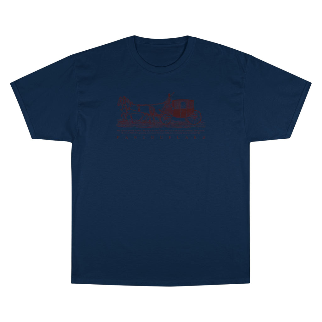 Unisex Burnt Orange Champion Vintage Carriage 100% Cotton T-Shirt
