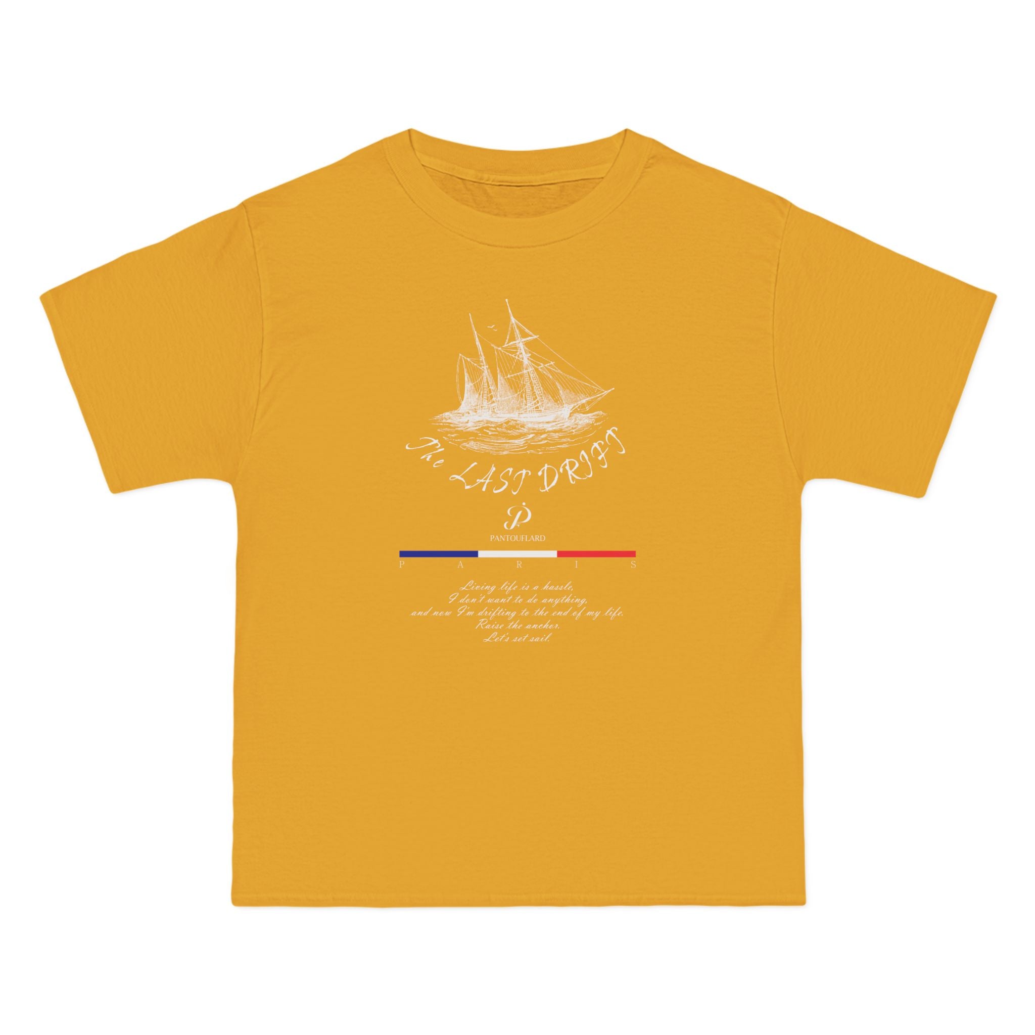 Unisex Black Hanes Vintage Ship Graphic 100% Cotton T-Shirt