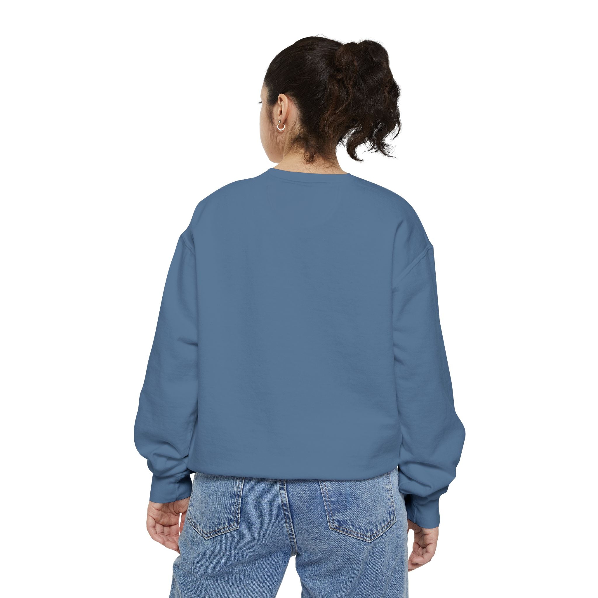 Unisex White Vintage Ship Graphic Cotton Blend Sweatshirt