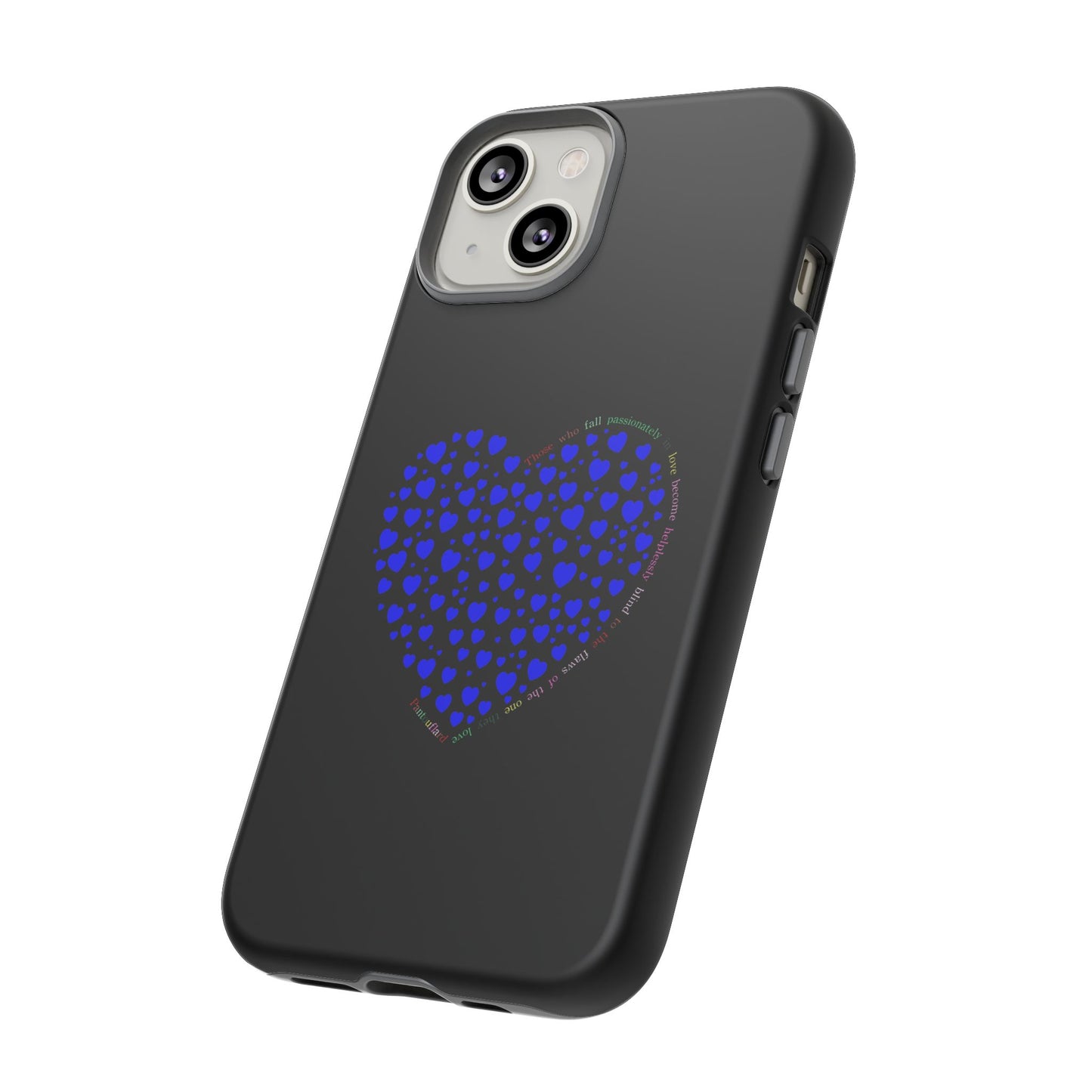 Fundas de corazón azul para teléfonos iPhone, Galaxy, Google Pixel (54 tipos)