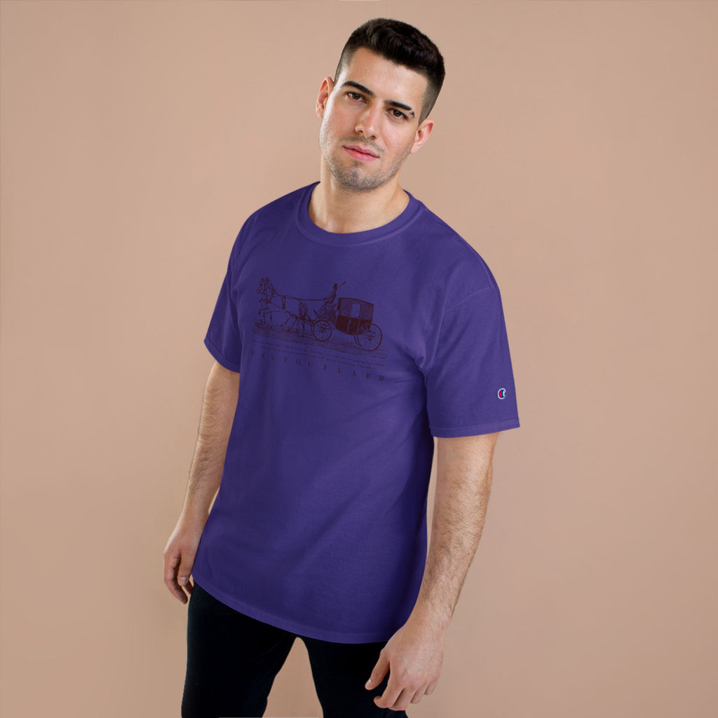 Unisex Burnt Orange Champion Vintage Carriage 100% Cotton T-Shirt