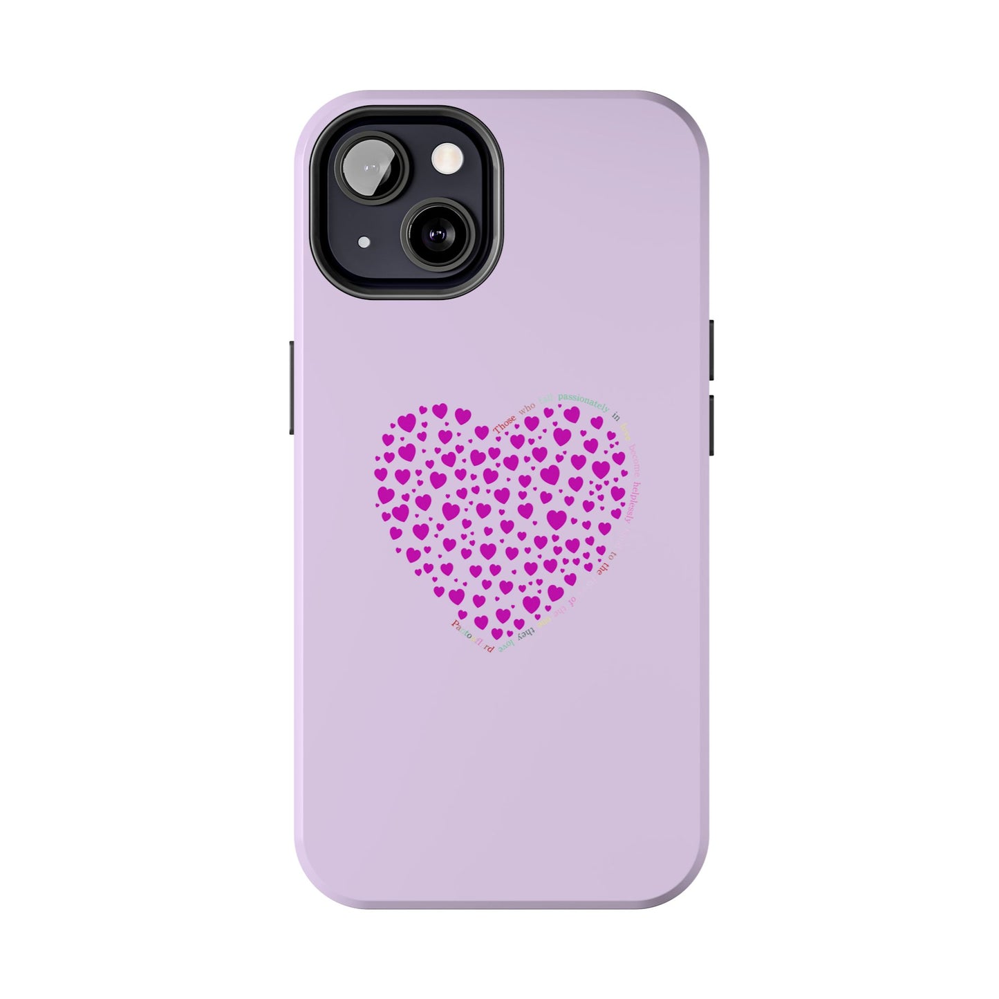 Pink Heart Design Tough iPhone Cases