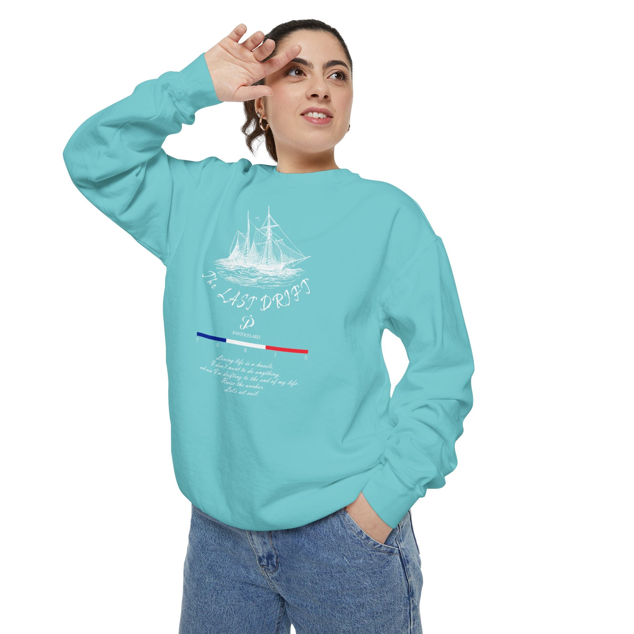 Unisex Navy Last Drift Cotton Blend Sweatshirt