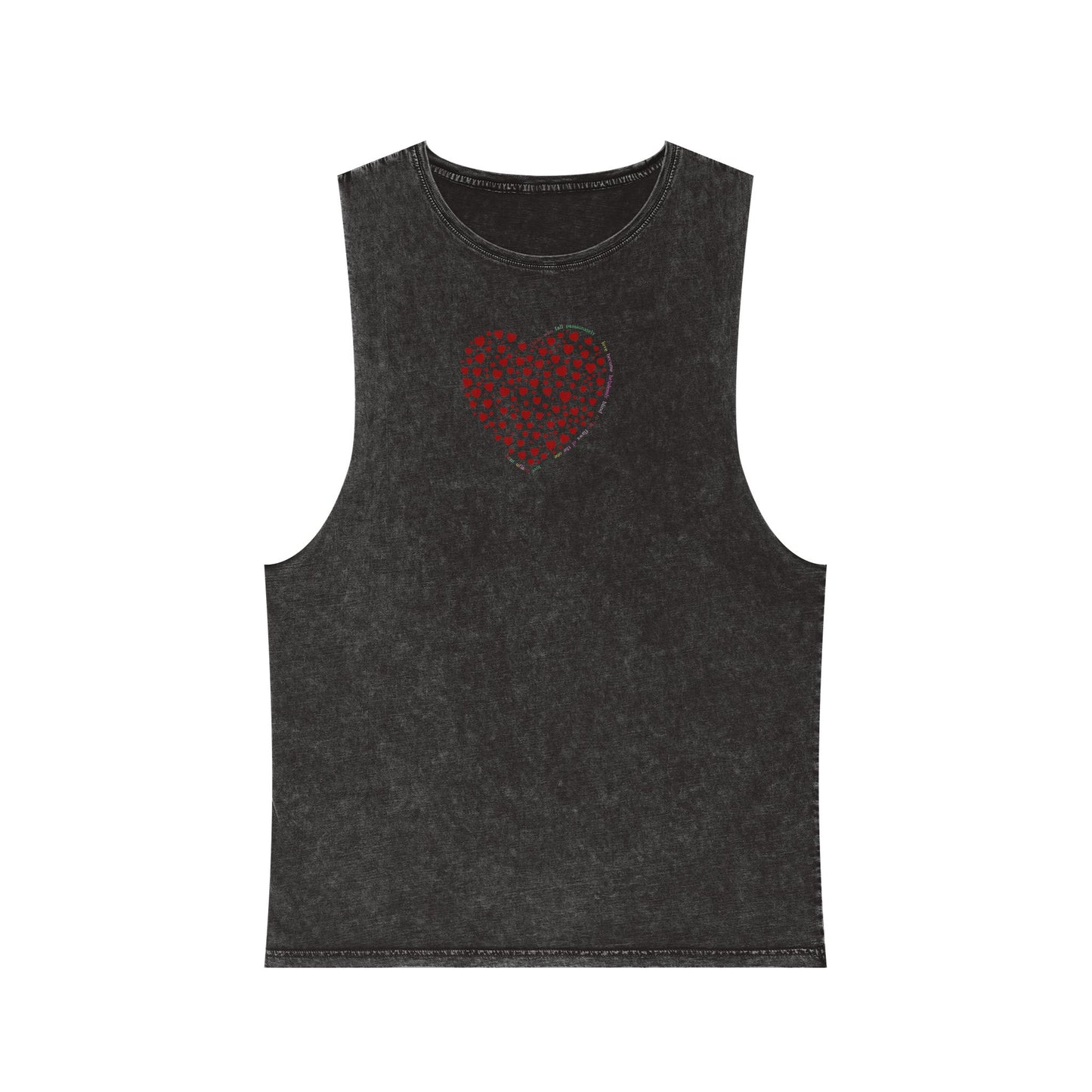Unisex Casual Tank Top (Red Heart)