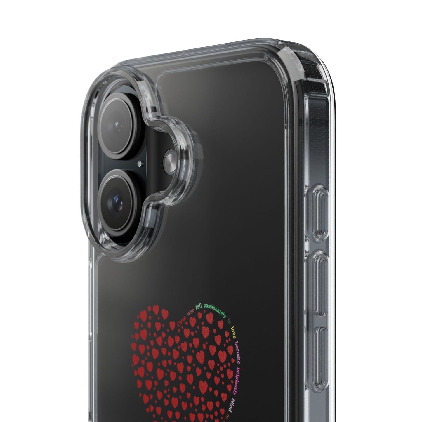 Red Heart Clear Phone Case