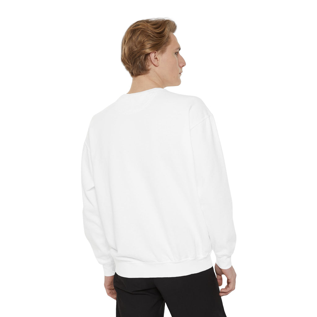 Unisex White Pantouflard Carriage Cotton Blend Sweatshirt
