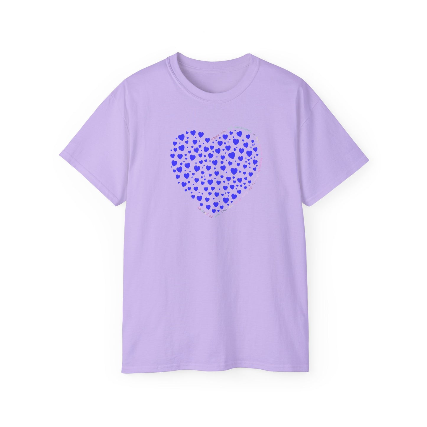 Blue Heart Unisex short sleeved T-shirt